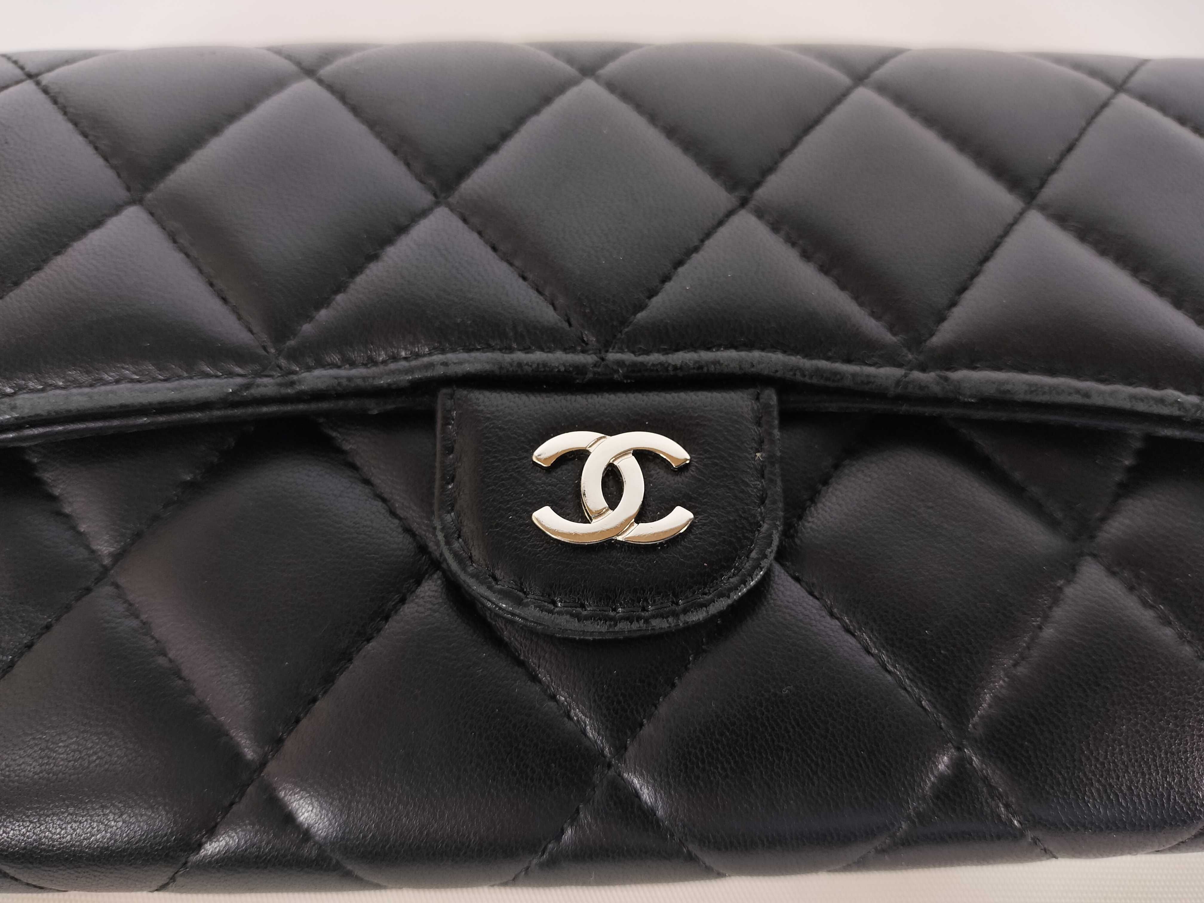 Lambskin Matelassé Flap Long Wallet — view 4