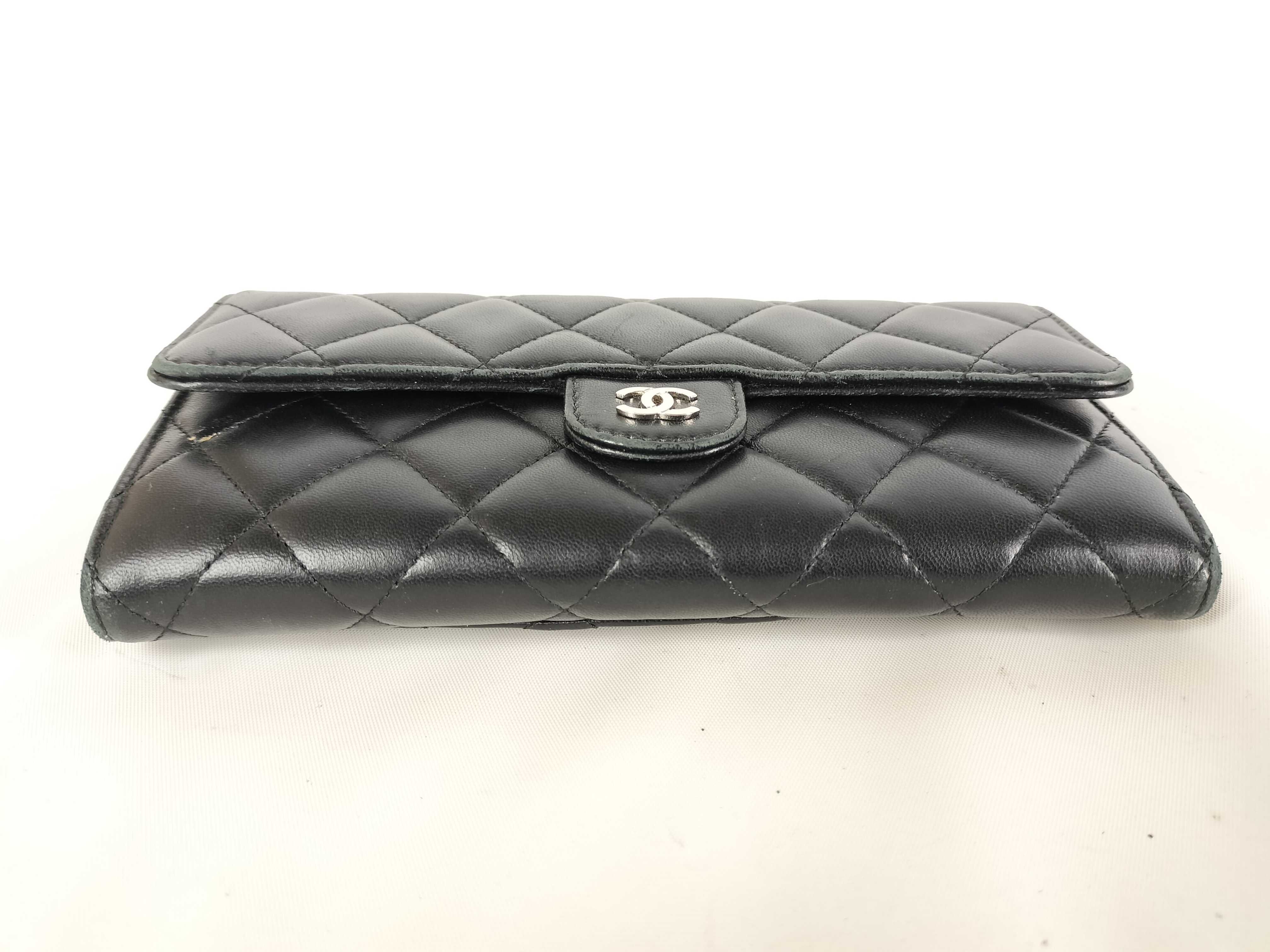 Lambskin Matelassé Flap Long Wallet — view 5