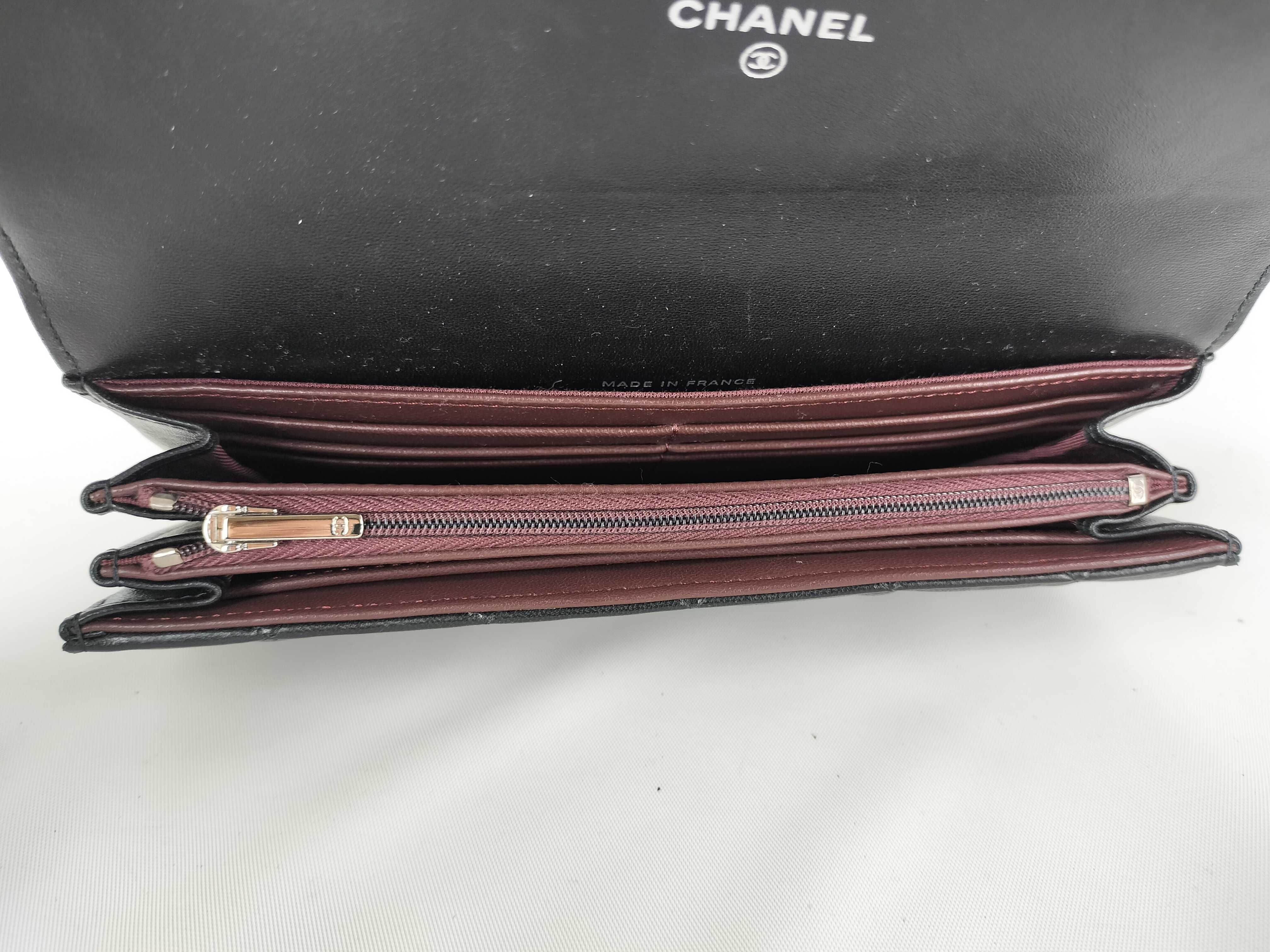 Lambskin Matelassé Flap Long Wallet — view 8