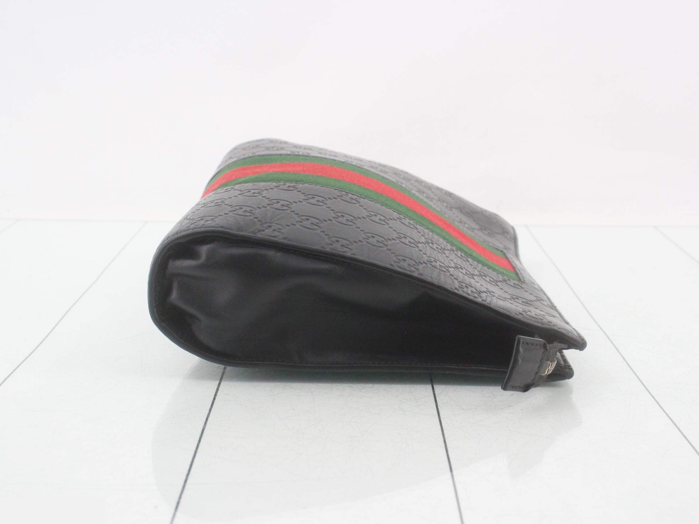 Guccissima Leather Sherry Line Clutch Bag — view 3