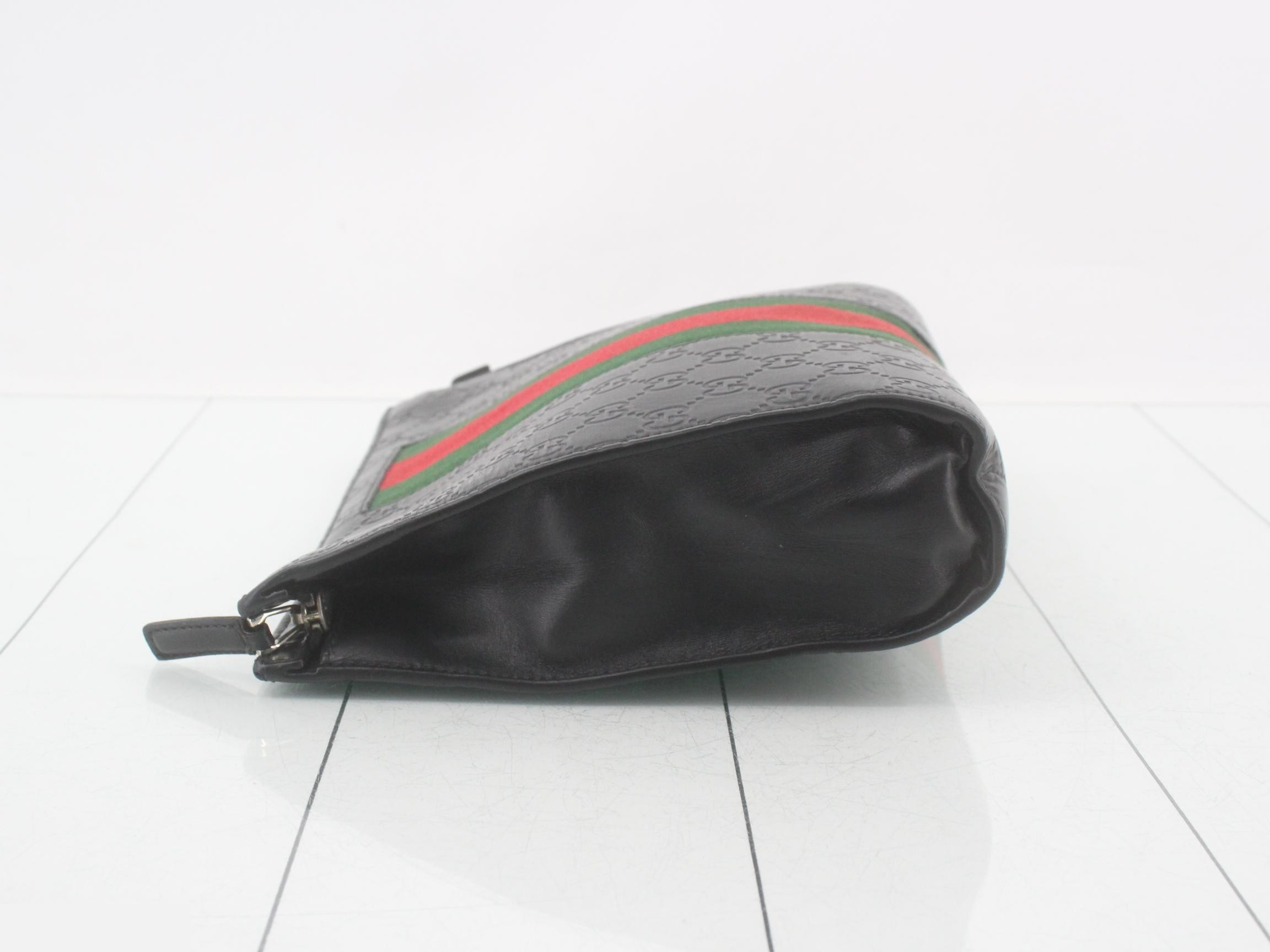 Guccissima Leather Sherry Line Clutch Bag — view 4