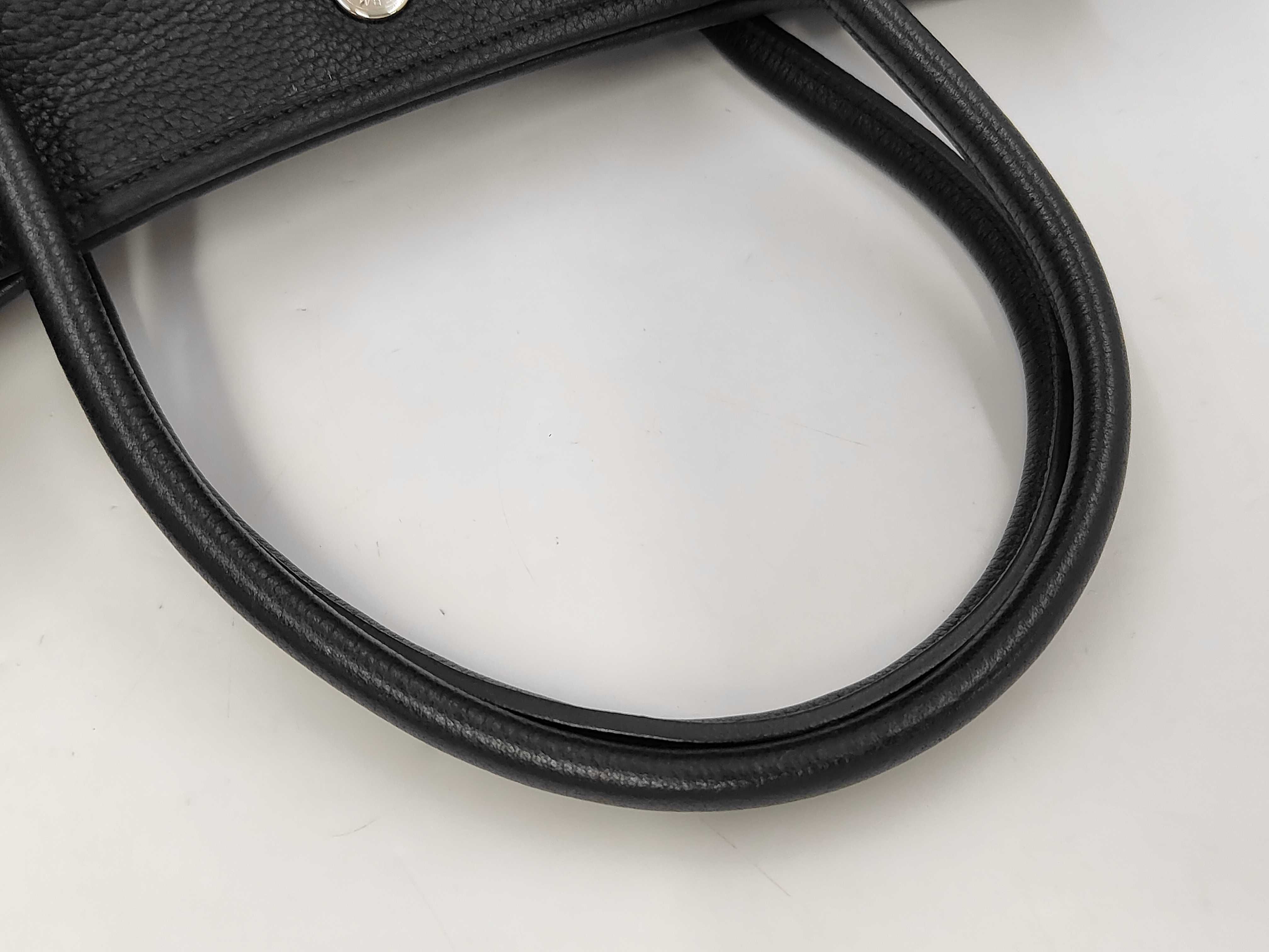 Garden Party 36 Negonda M stamp Tote Bag Black Tote Bag — view 5