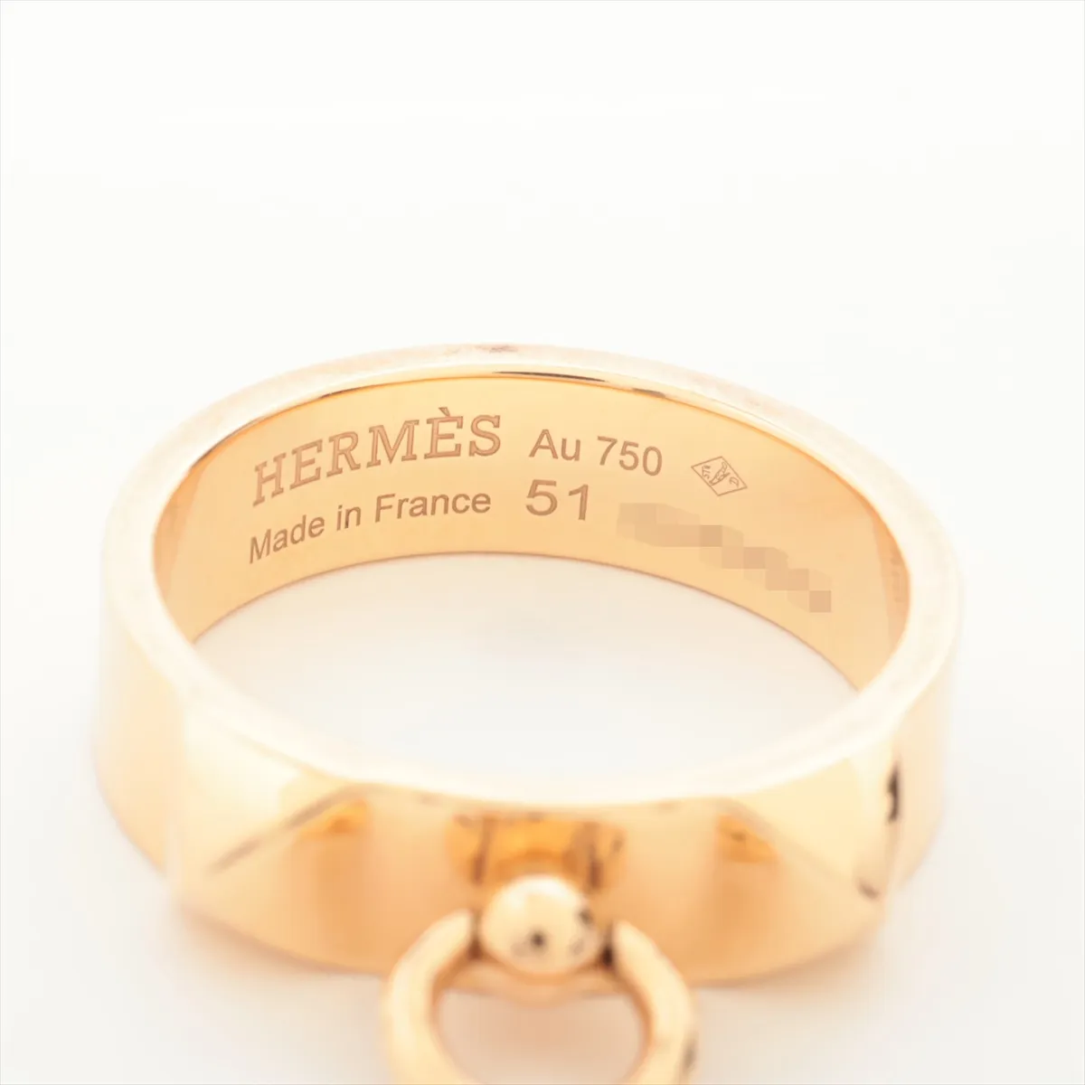 Collier de Chien Ring, 750 (PG), 6.7g, Size 51, 22AK088308, hallmark — view 3
