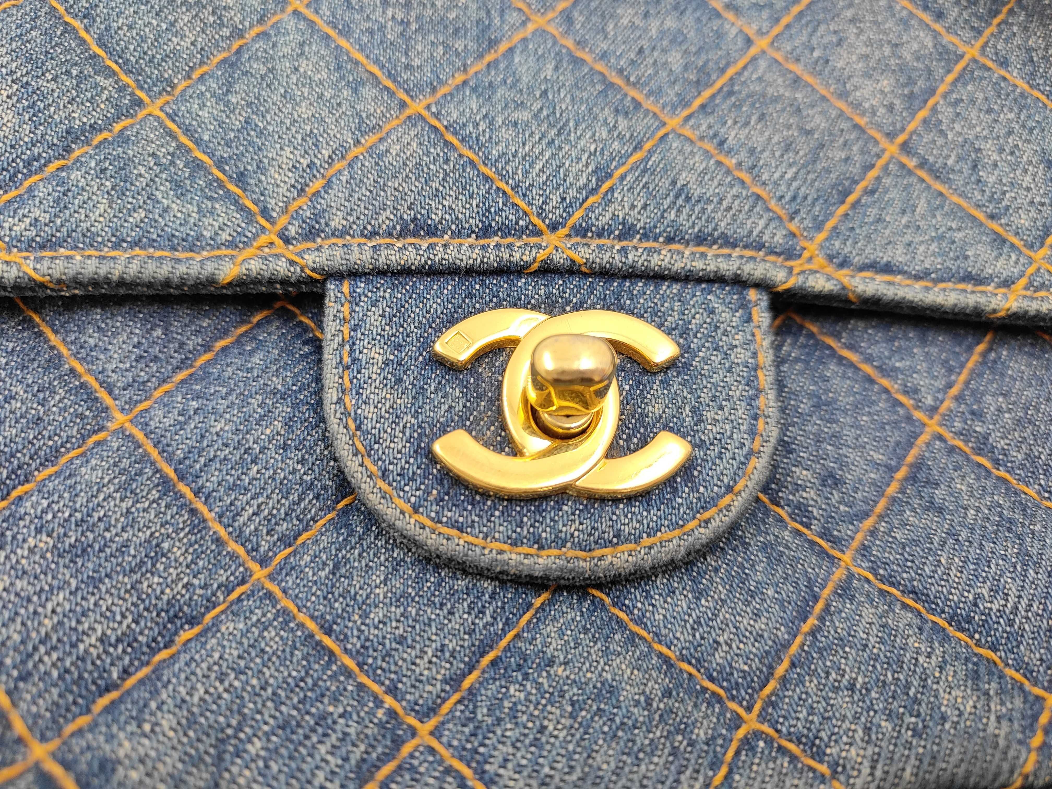 denim Matelassé turnlock backpack rucksack — view 11
