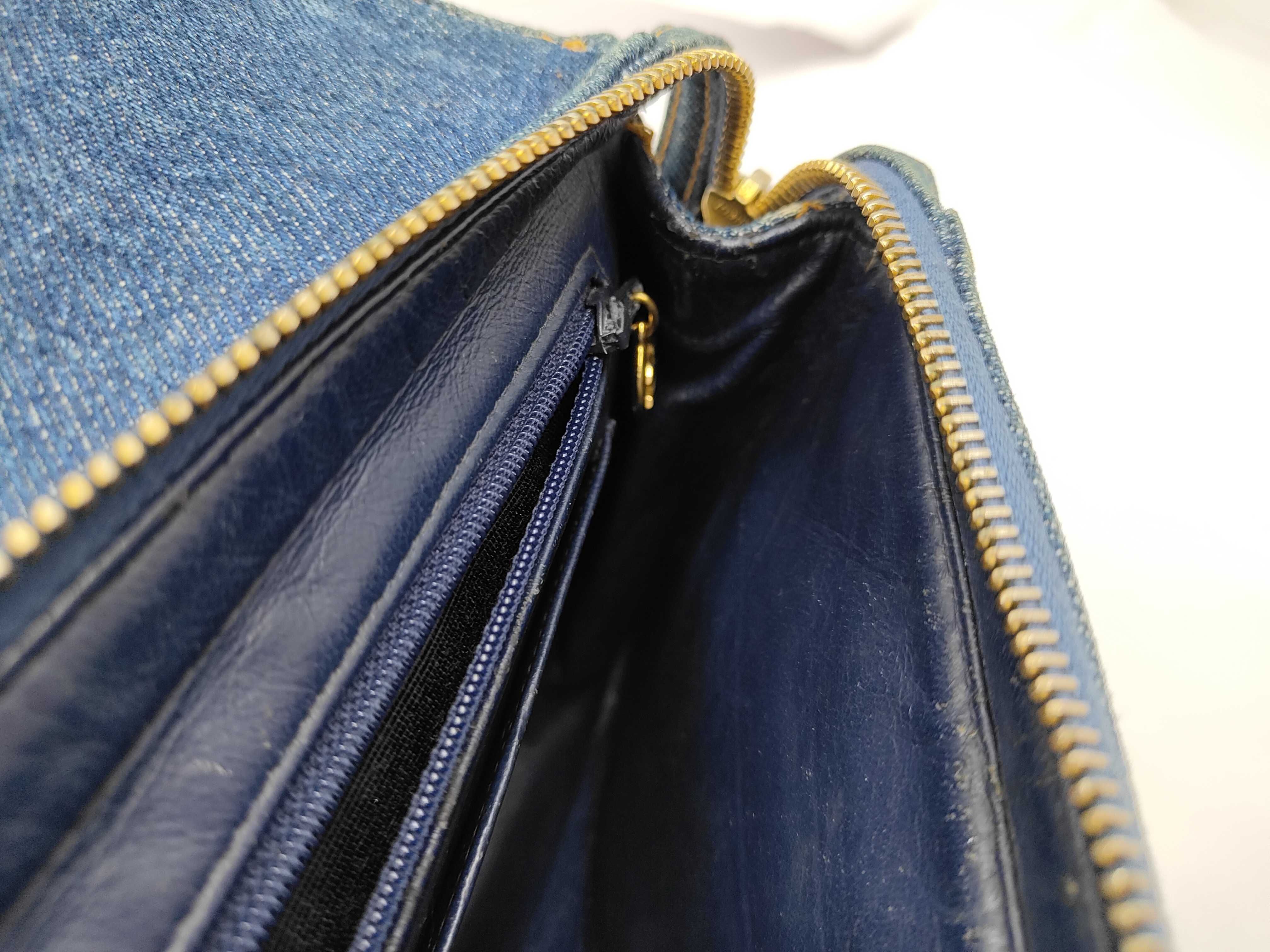 denim Matelassé turnlock backpack rucksack — view 15