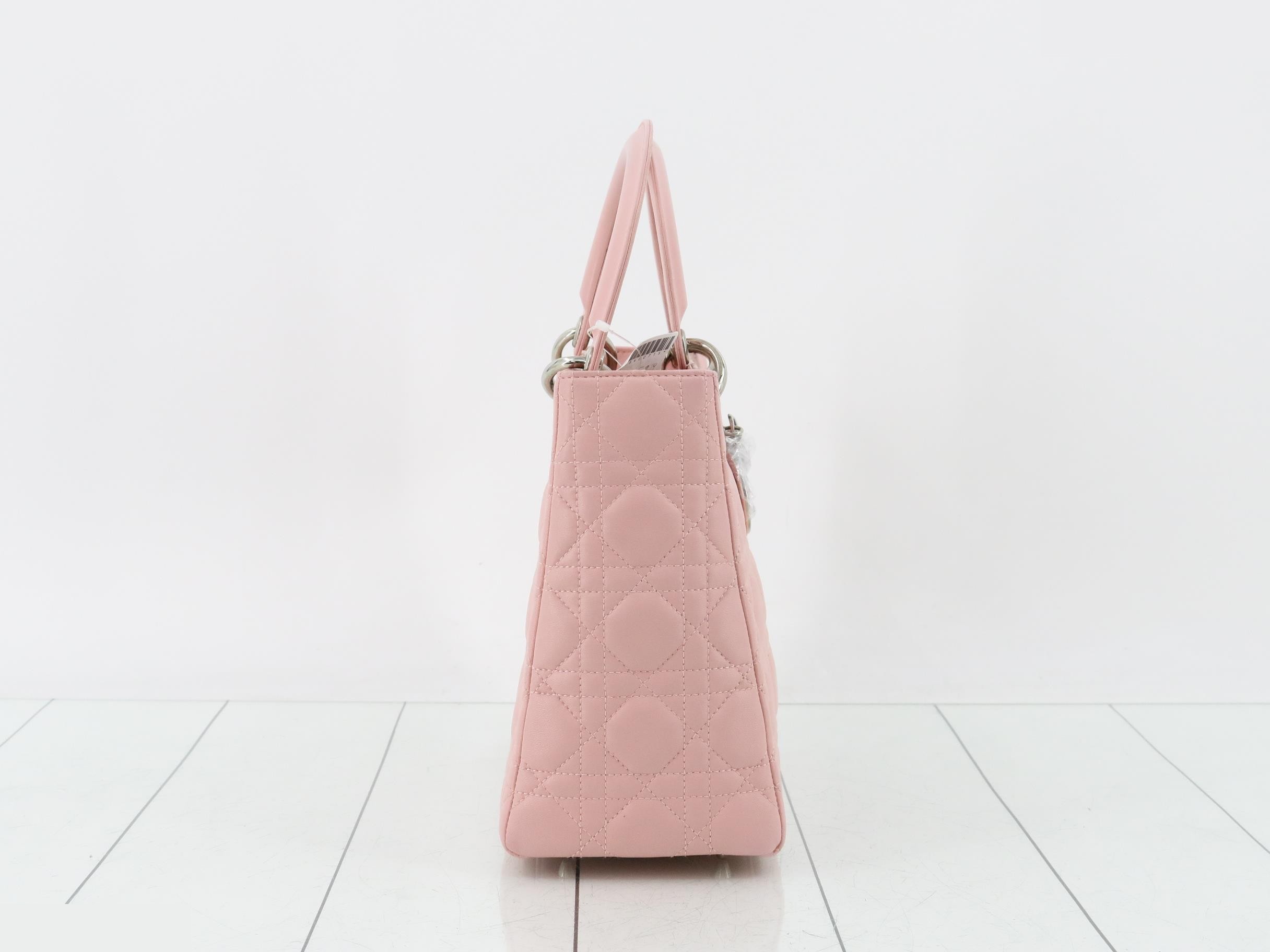 Lady Dior Cannage Lambskin 2-Way Handbag — view 4