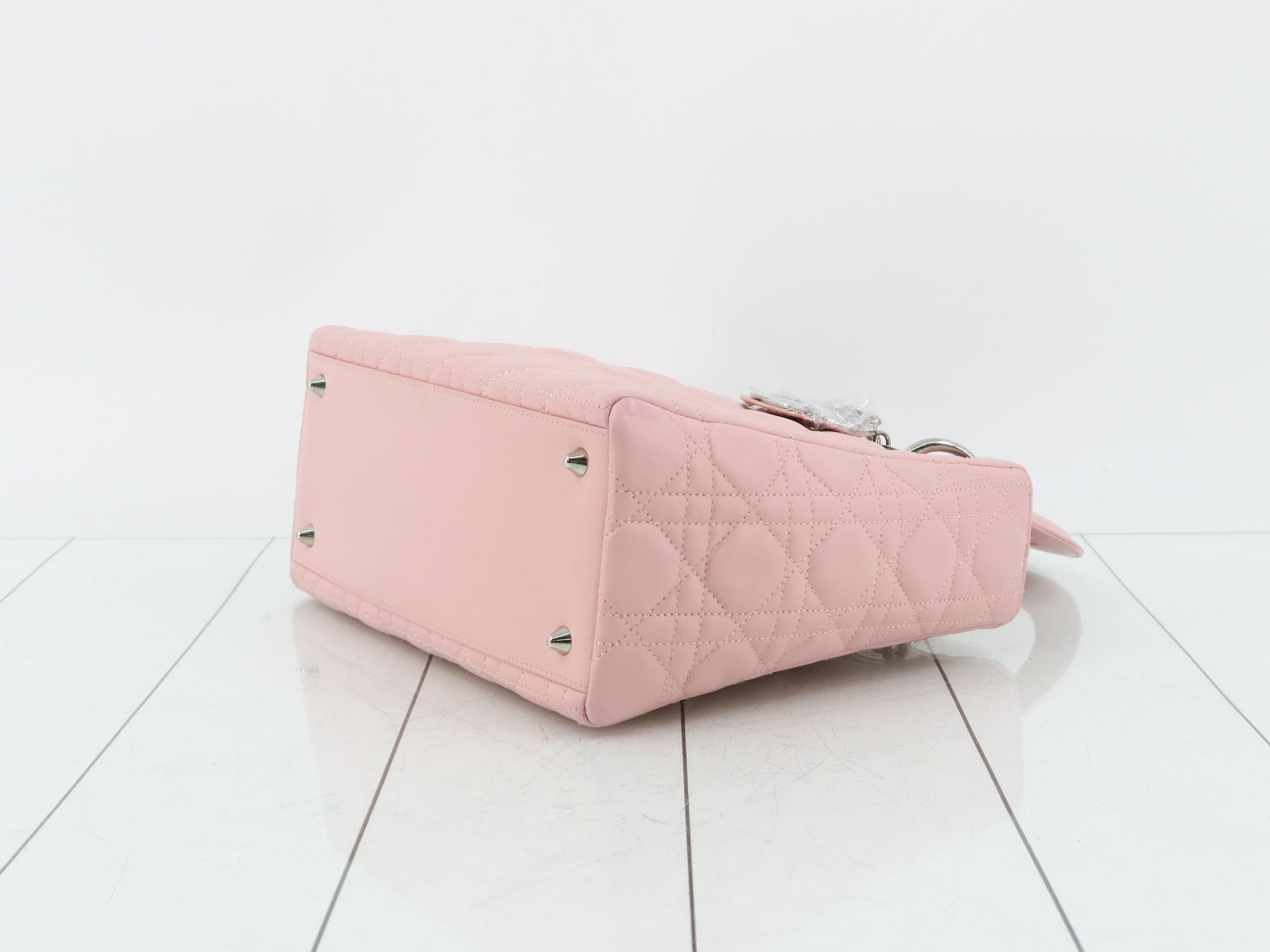 Lady Dior Cannage Lambskin 2-Way Handbag — view 6
