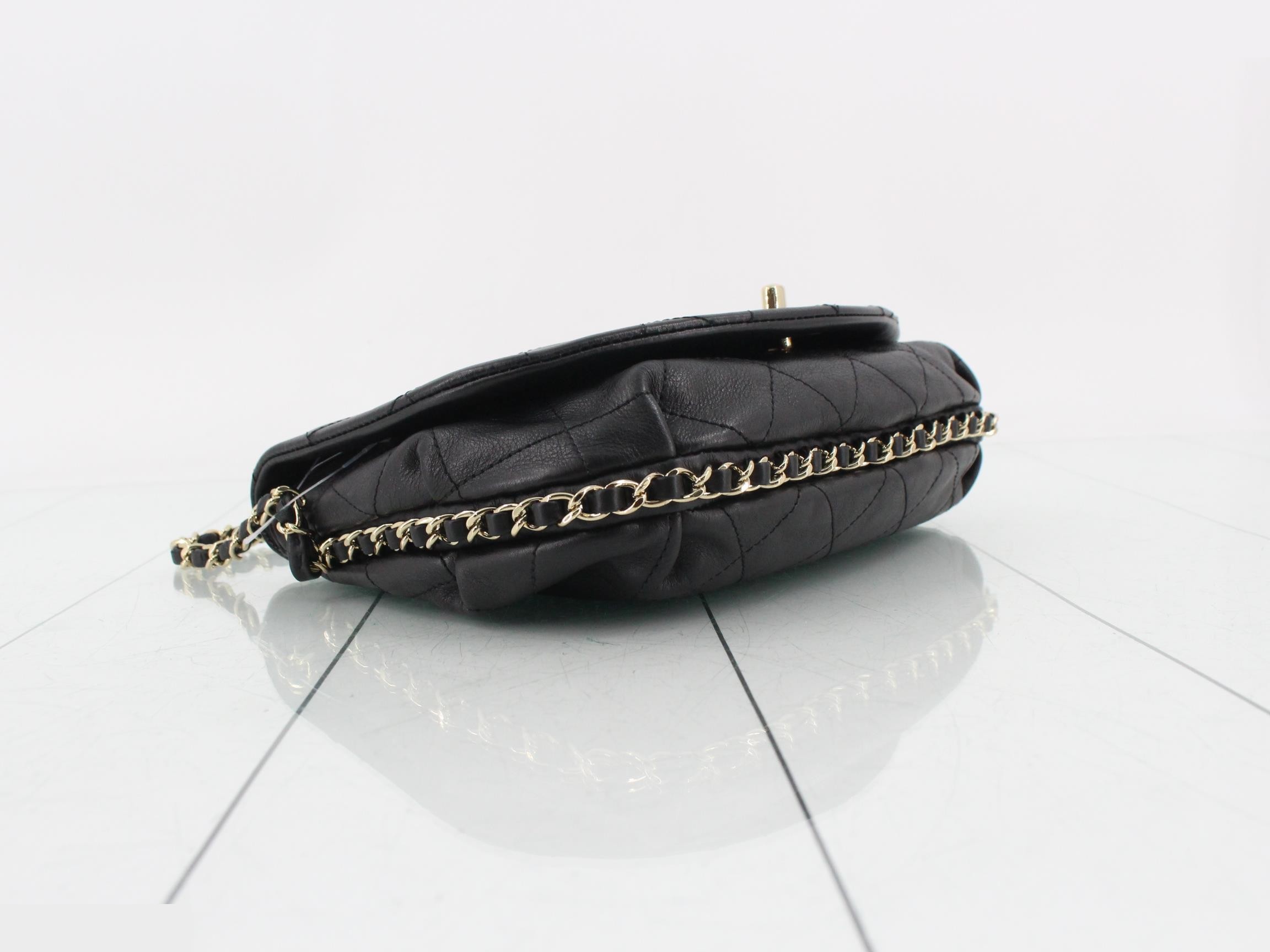 Matelassé Leather Chain Shoulder Bag — view 5