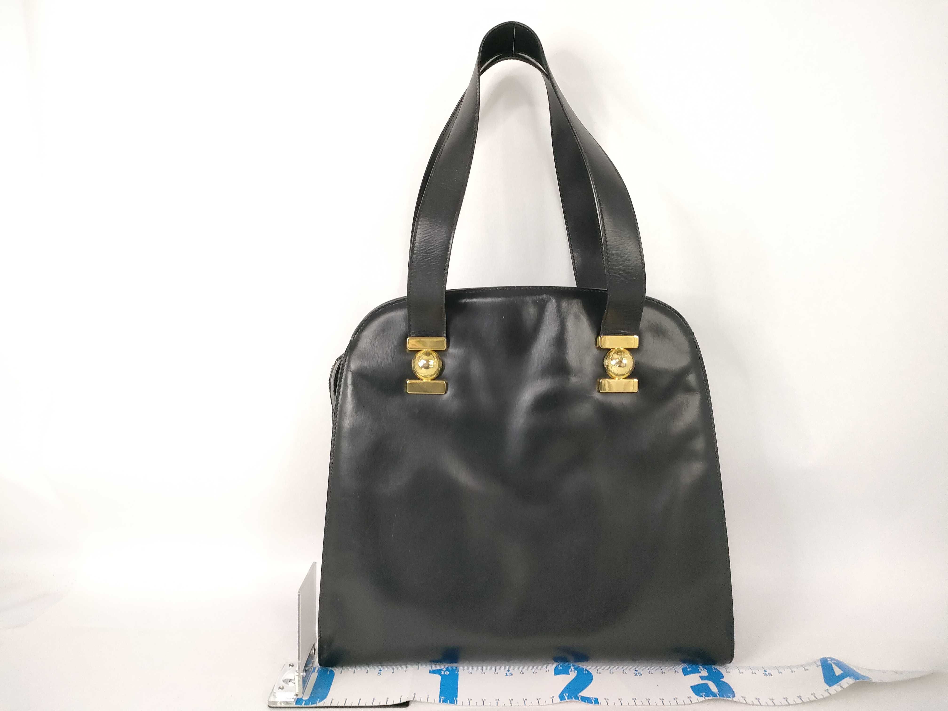 handbag, leather, black, Old Celine handbag — view 2
