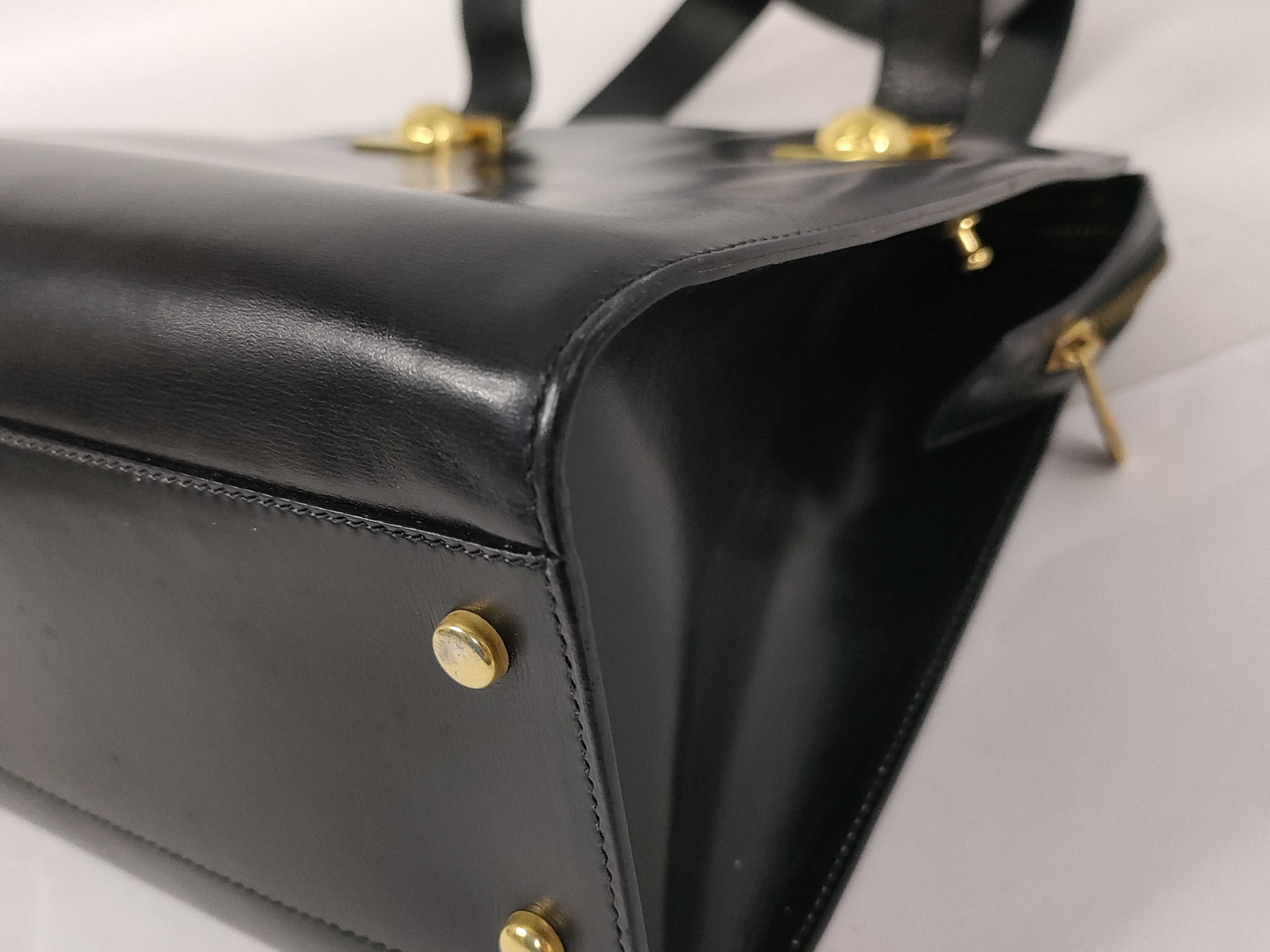 handbag, leather, black, Old Celine handbag — view 6