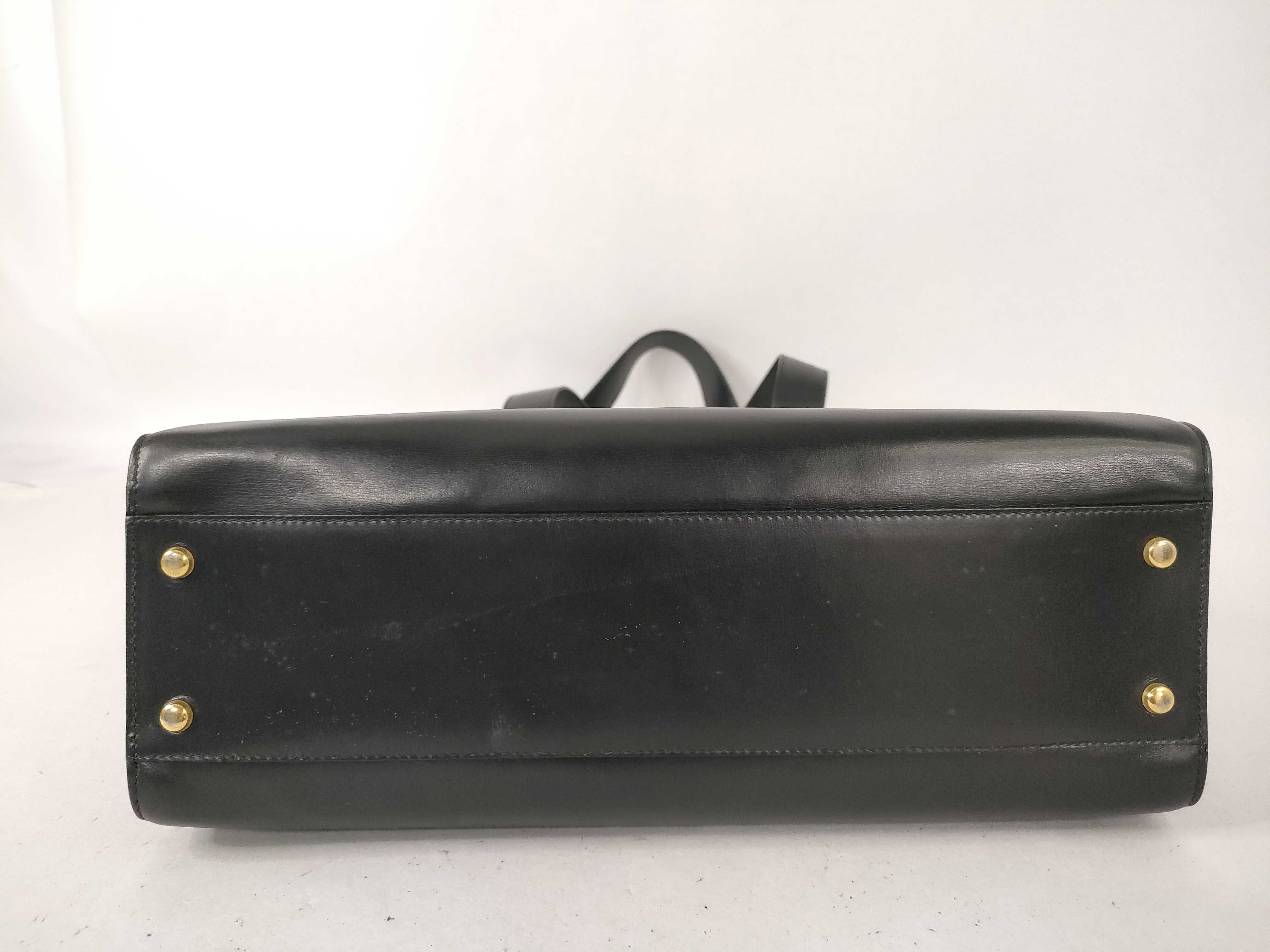 handbag, leather, black, Old Celine handbag — view 7