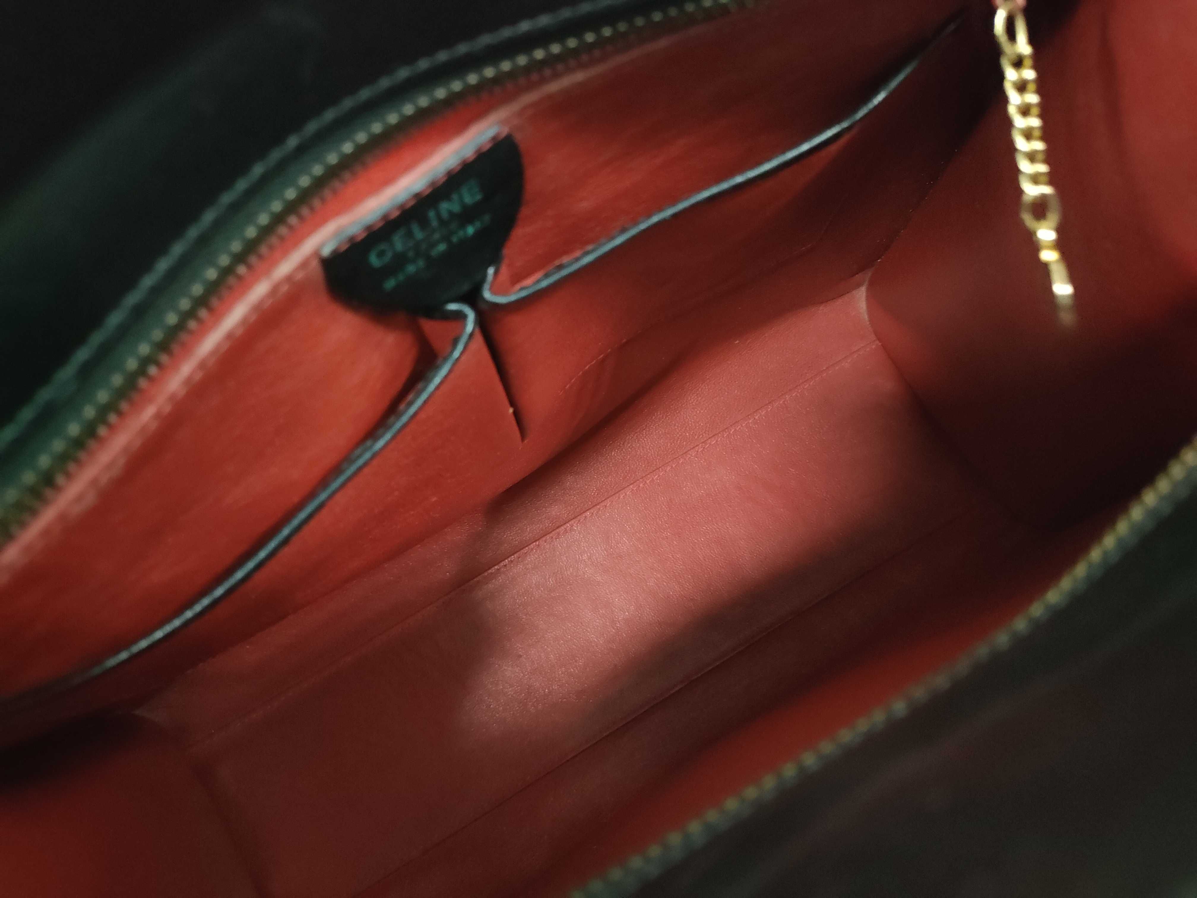 handbag, leather, black, Old Celine handbag — view 9