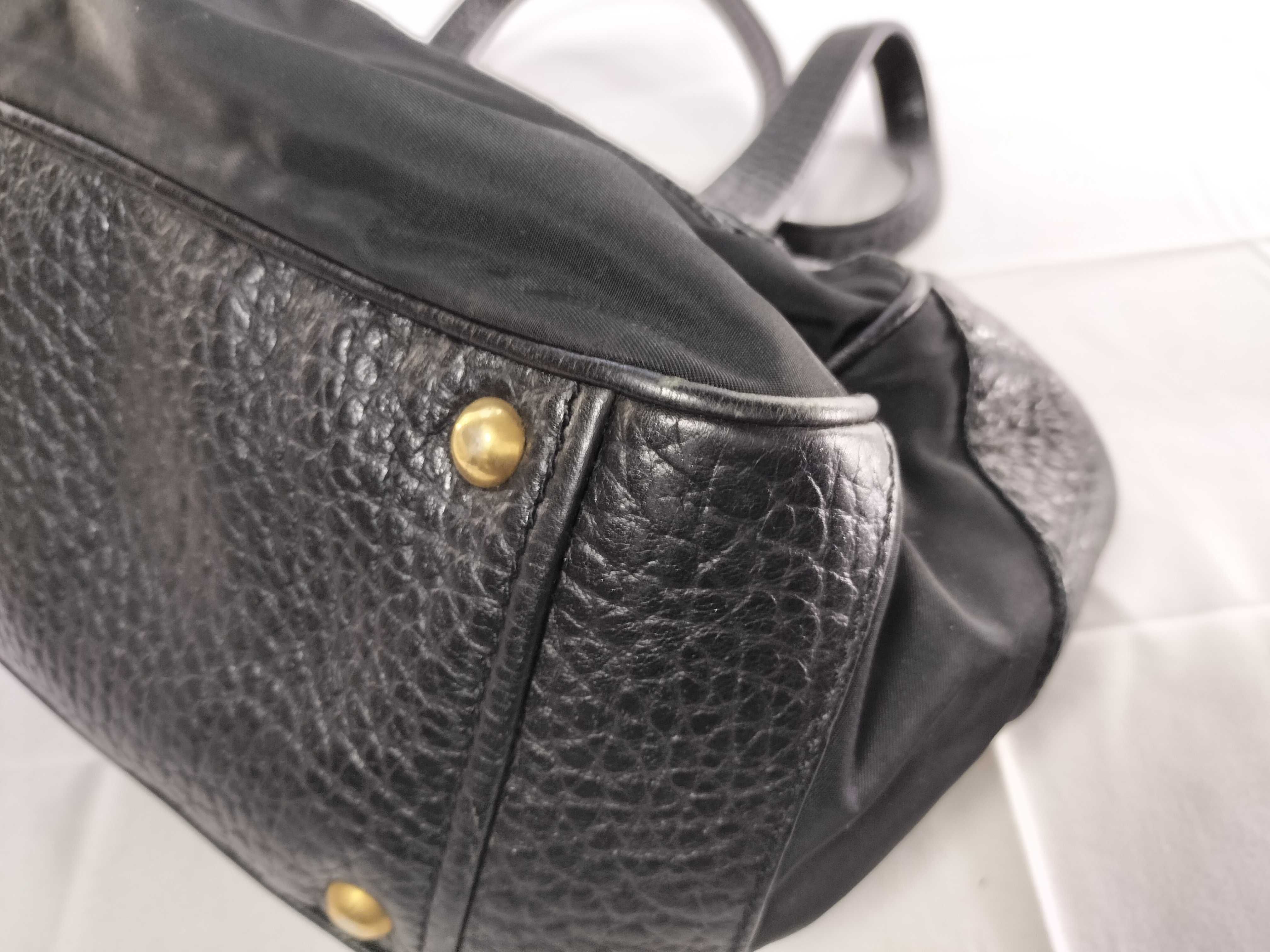 Leather x Nylon Tote Bag — view 7