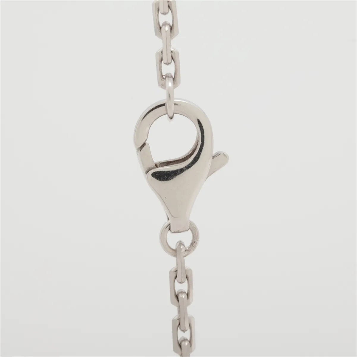 Love Circle Half Diamond Necklace, 750 (WG), 13.7g, RF6185, Metal wear, B7014600 — view 3