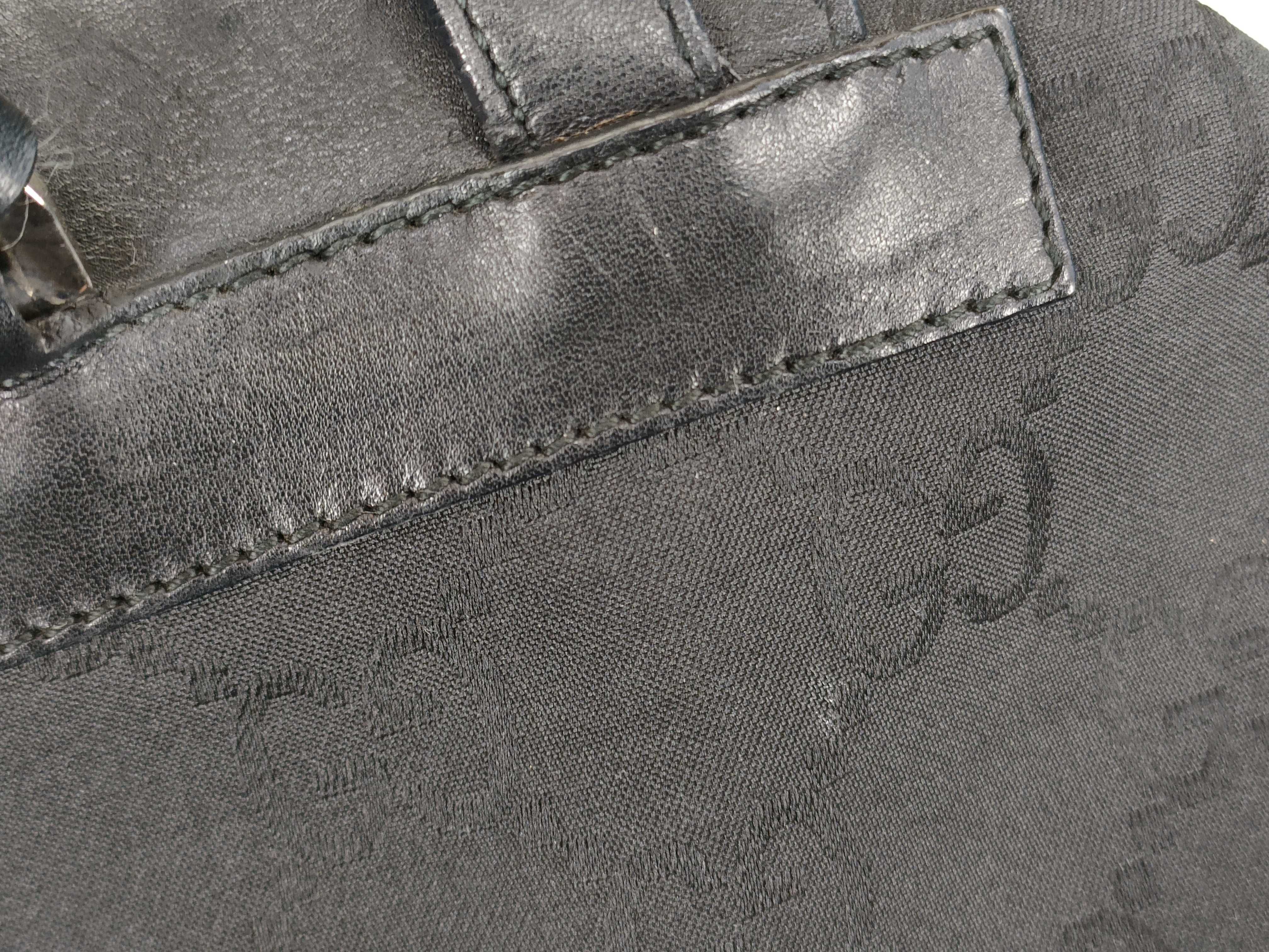 Jackie Backpack, GG pattern, Nylon and Leather, Black. — view 15