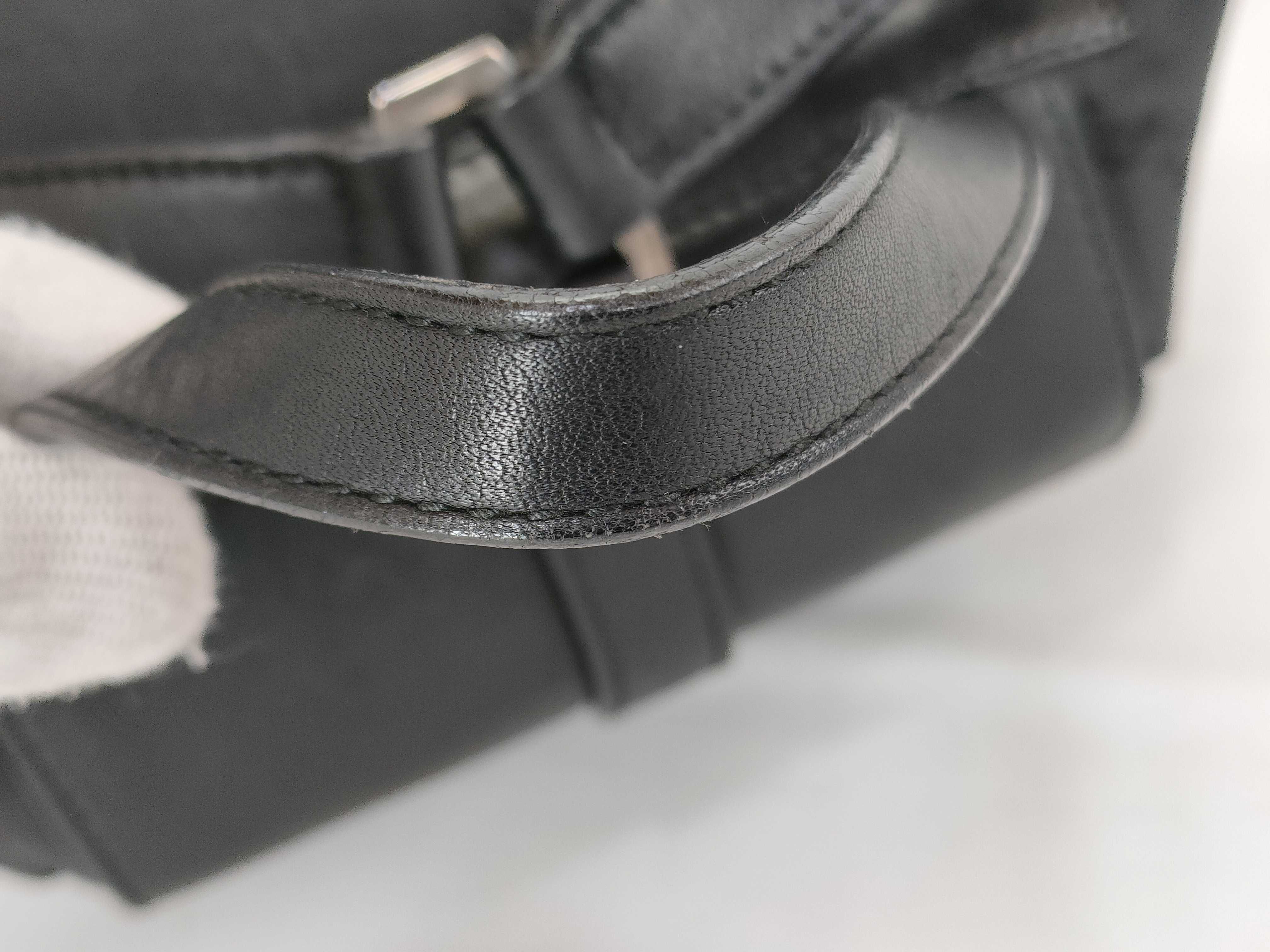 Jackie Backpack, GG pattern, Nylon and Leather, Black. — view 4