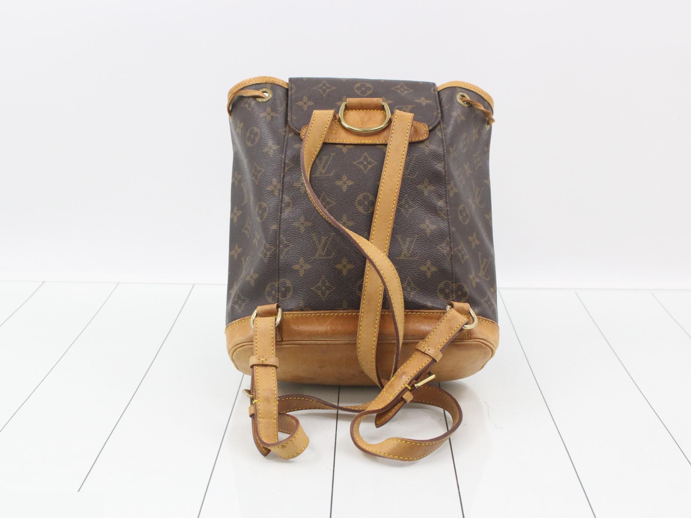 M51136 Montsouris MM Backpack, Monogram Brown — view 2
