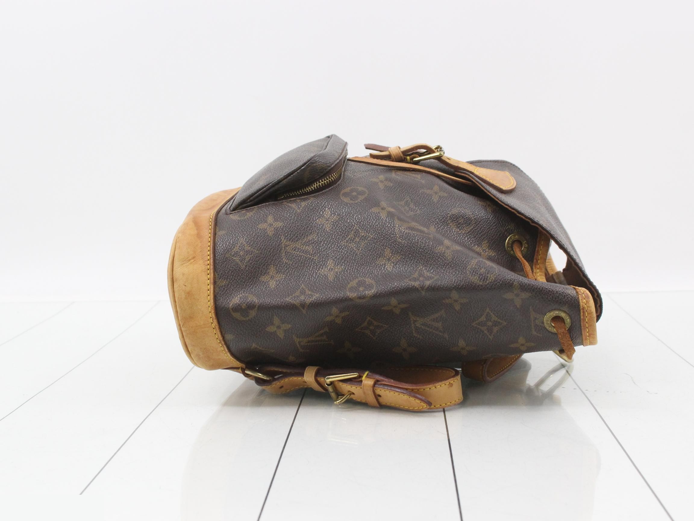 M51136 Montsouris MM Backpack, Monogram Brown — view 3