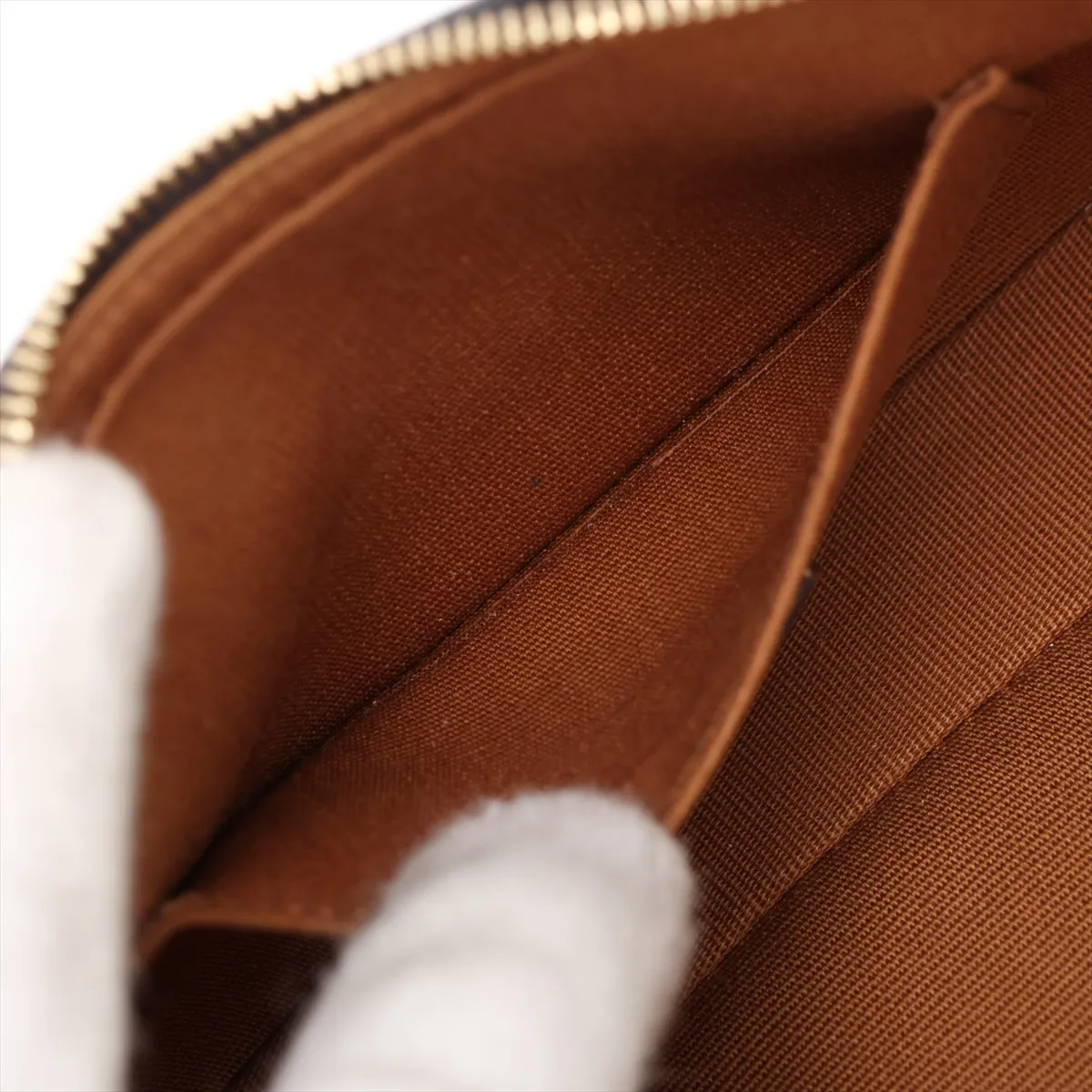 Cuile Triomphe Mini Camera PVC x Leather Shoulder Bag, Brown — view 8