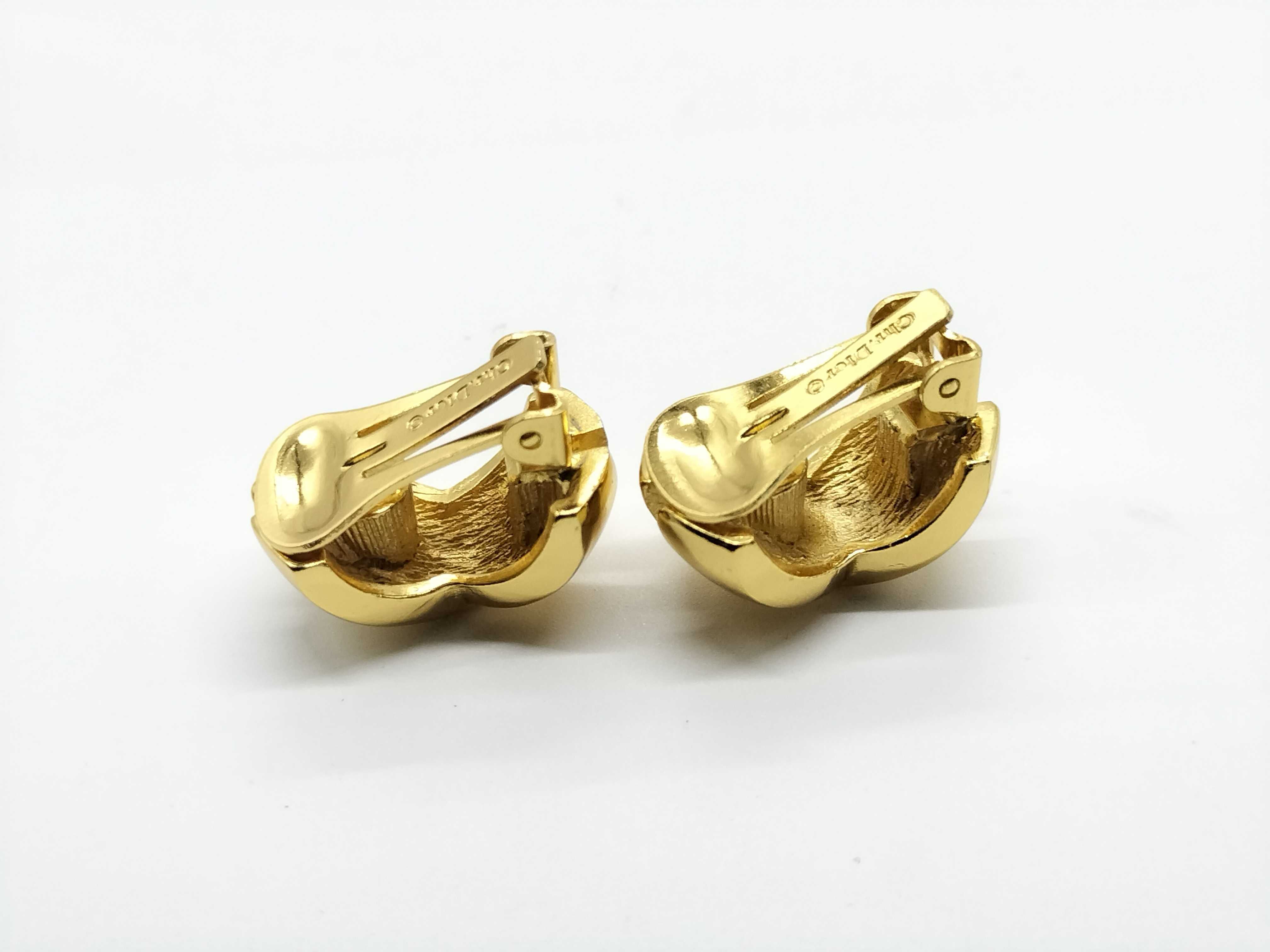 Christian gold cross design earrings — view 4
