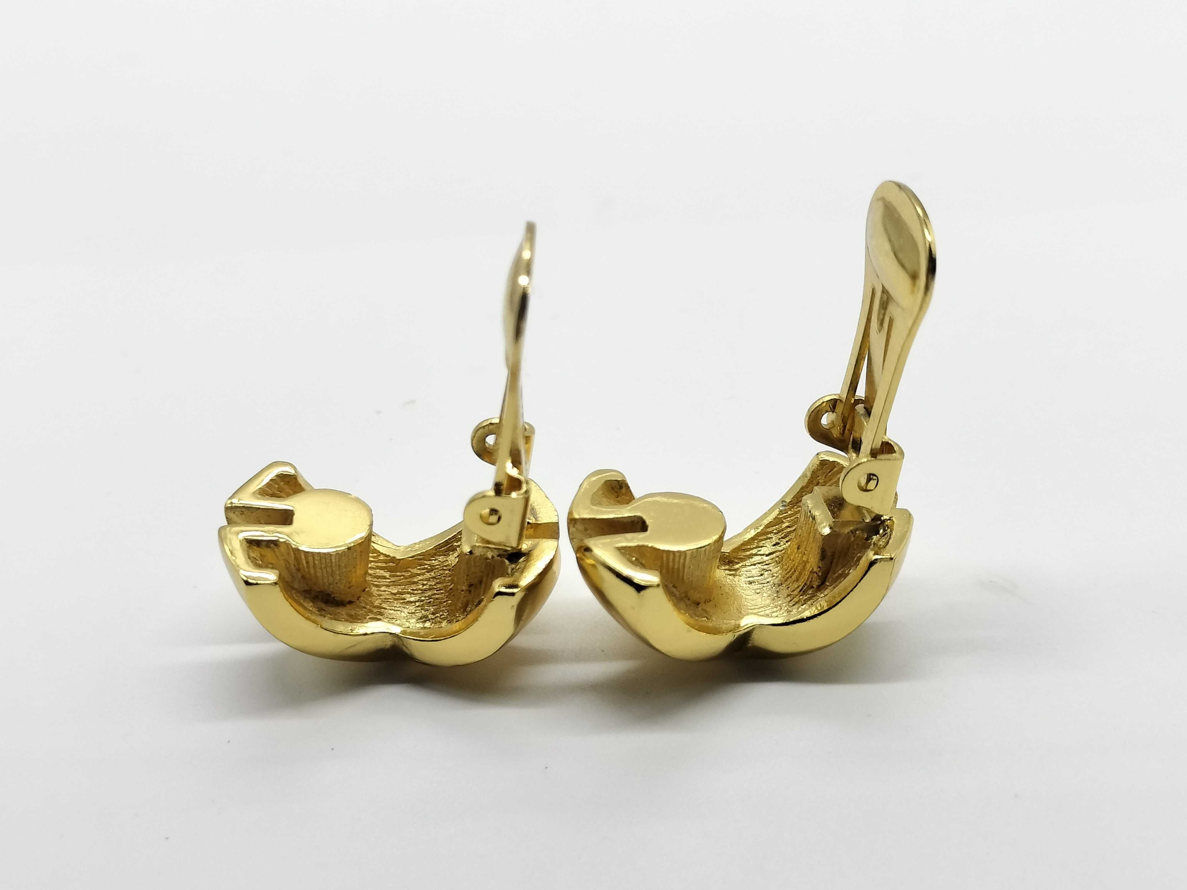 Christian gold cross design earrings — view 5