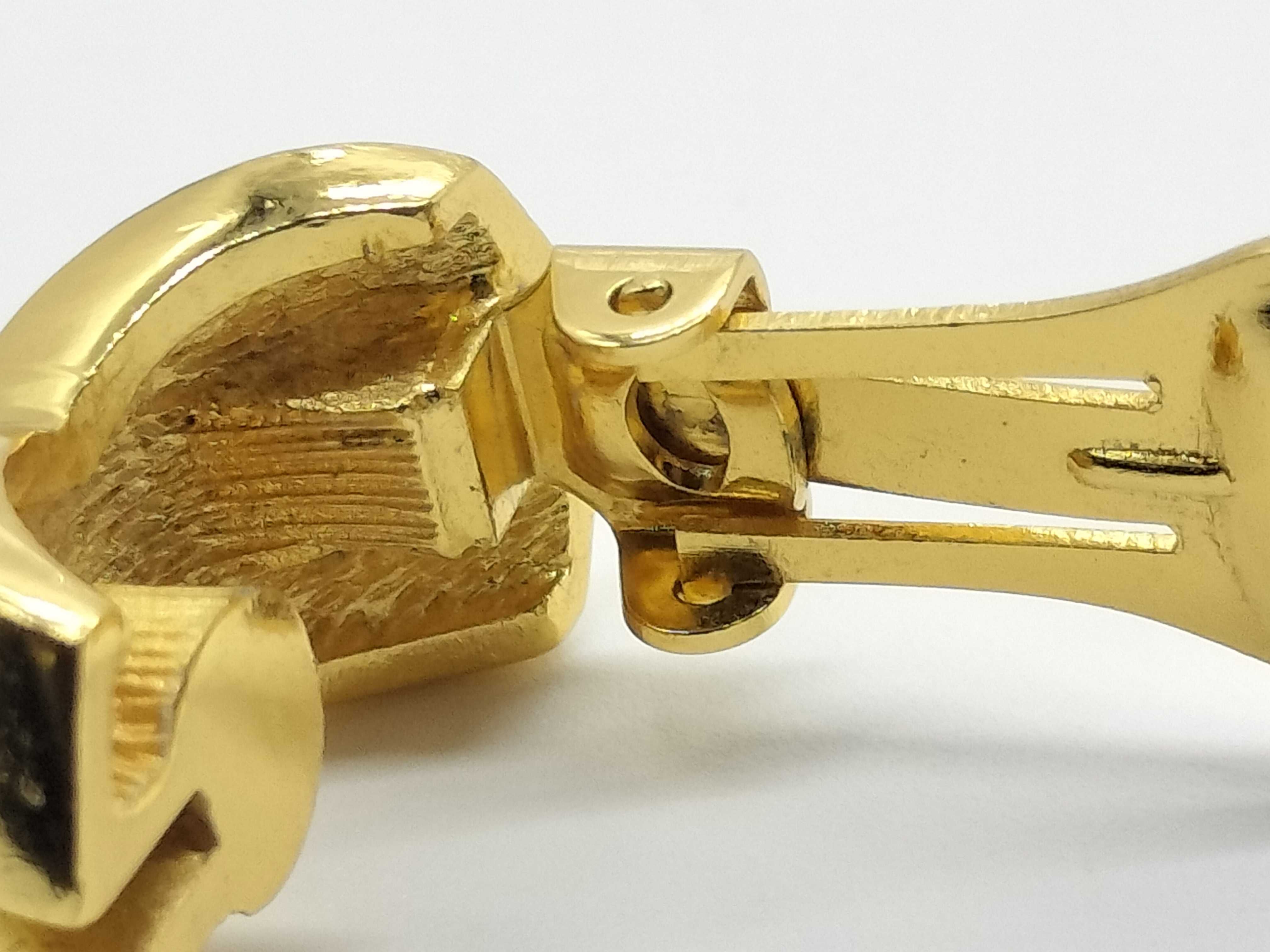 Christian gold cross design earrings — view 7