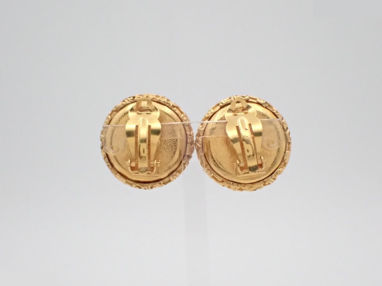 Coco Mark Gold Earrings — view 2