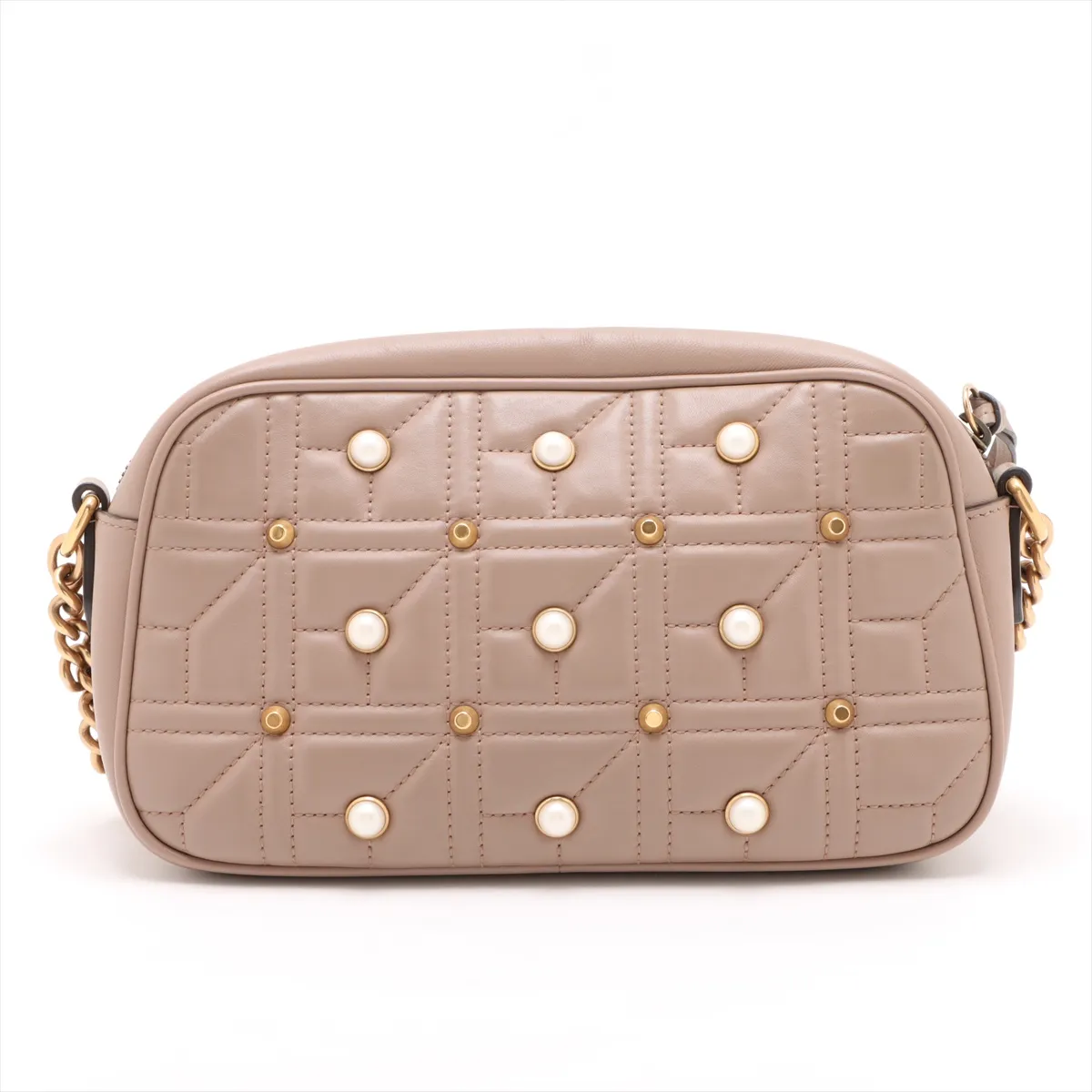 leather shoulder bag pink beige 447632 — view 2