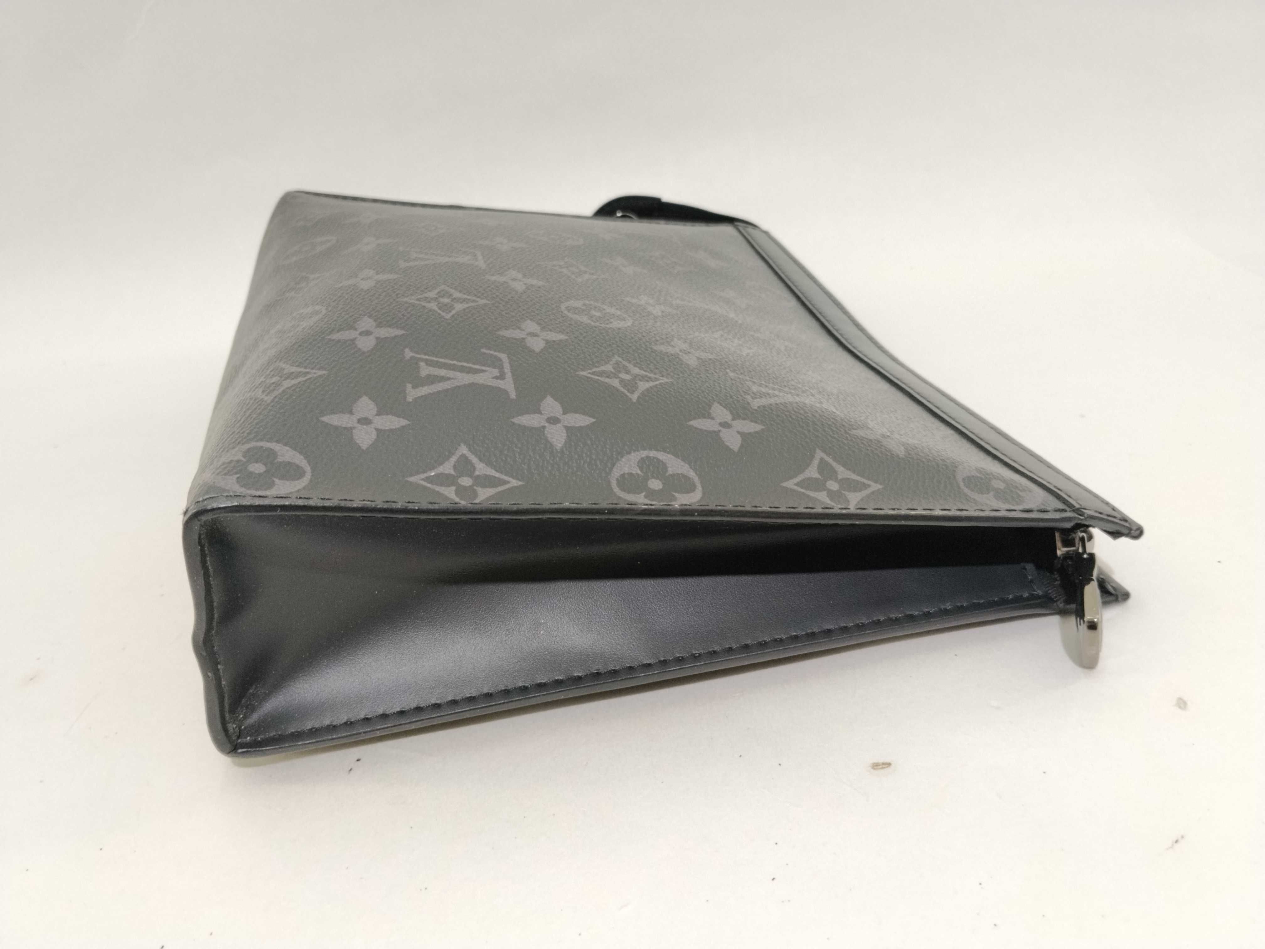 FR- Monogram Eclipse Pochette VOYAGE MM M61692 TA2250 Black Pouch — view 5