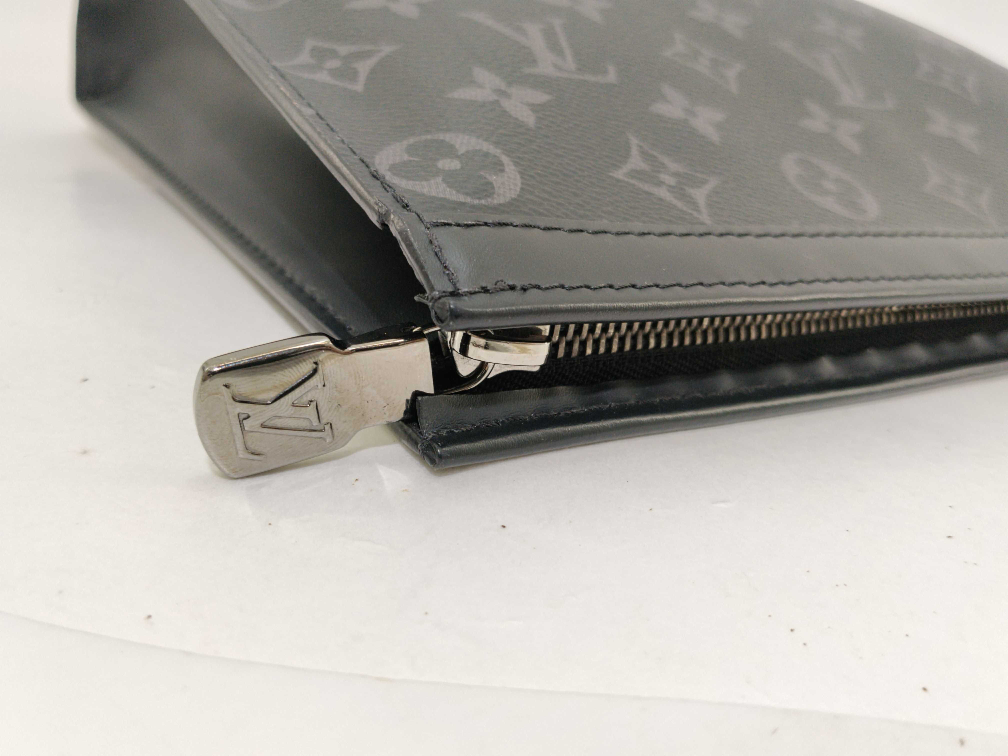 FR- Monogram Eclipse Pochette VOYAGE MM M61692 TA2250 Black Pouch — view 6