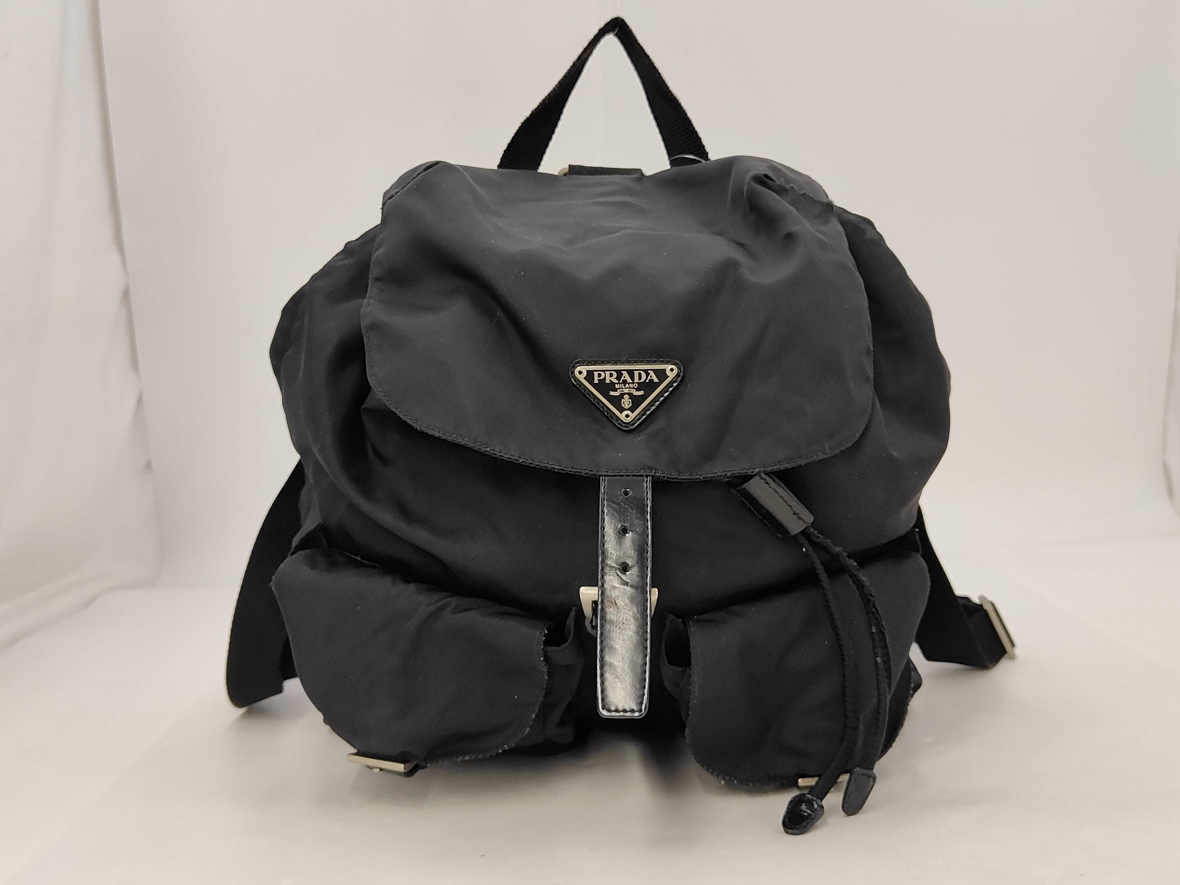 nylon backpack, black rucksack