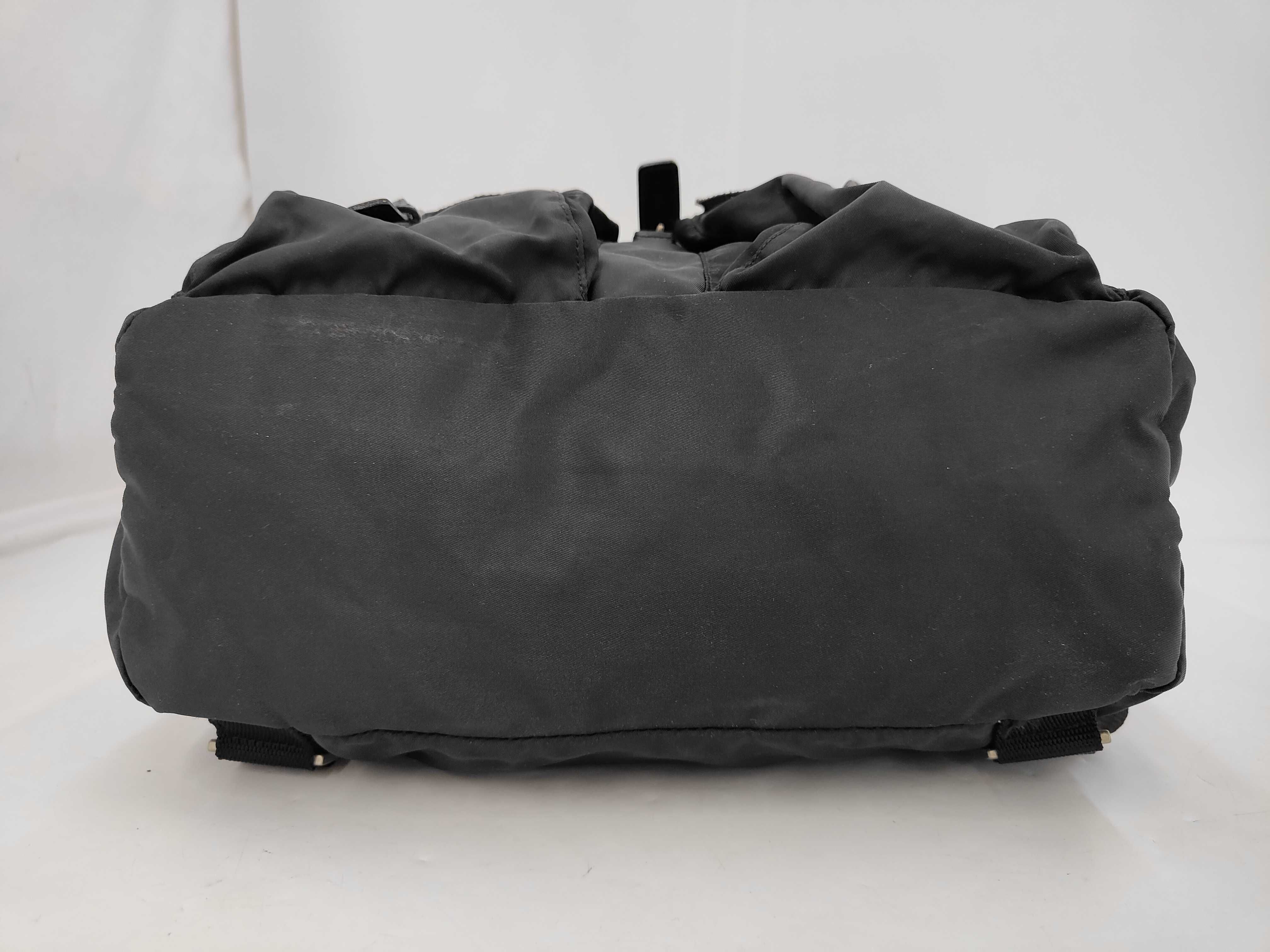 nylon backpack, black rucksack — view 3