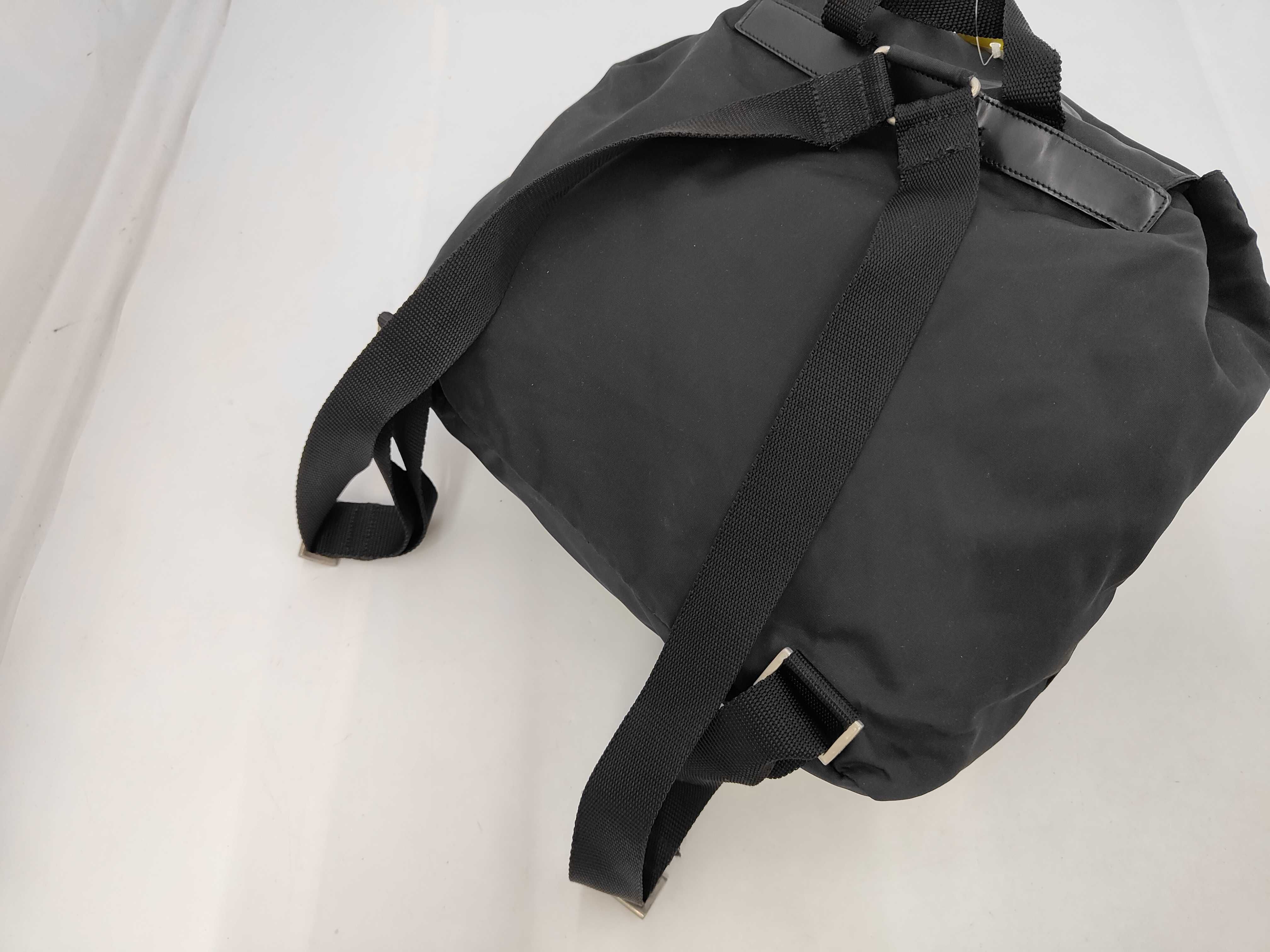 nylon backpack, black rucksack — view 5