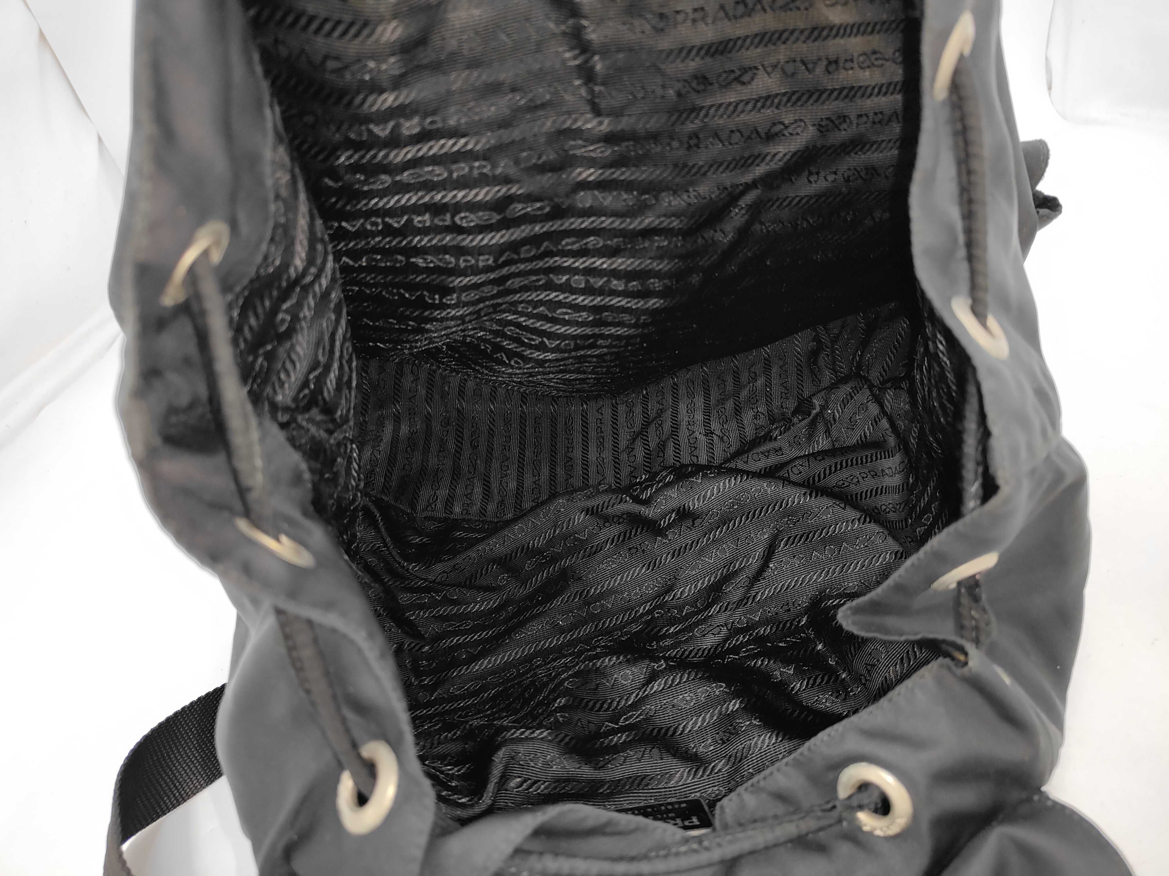 nylon backpack, black rucksack — view 8