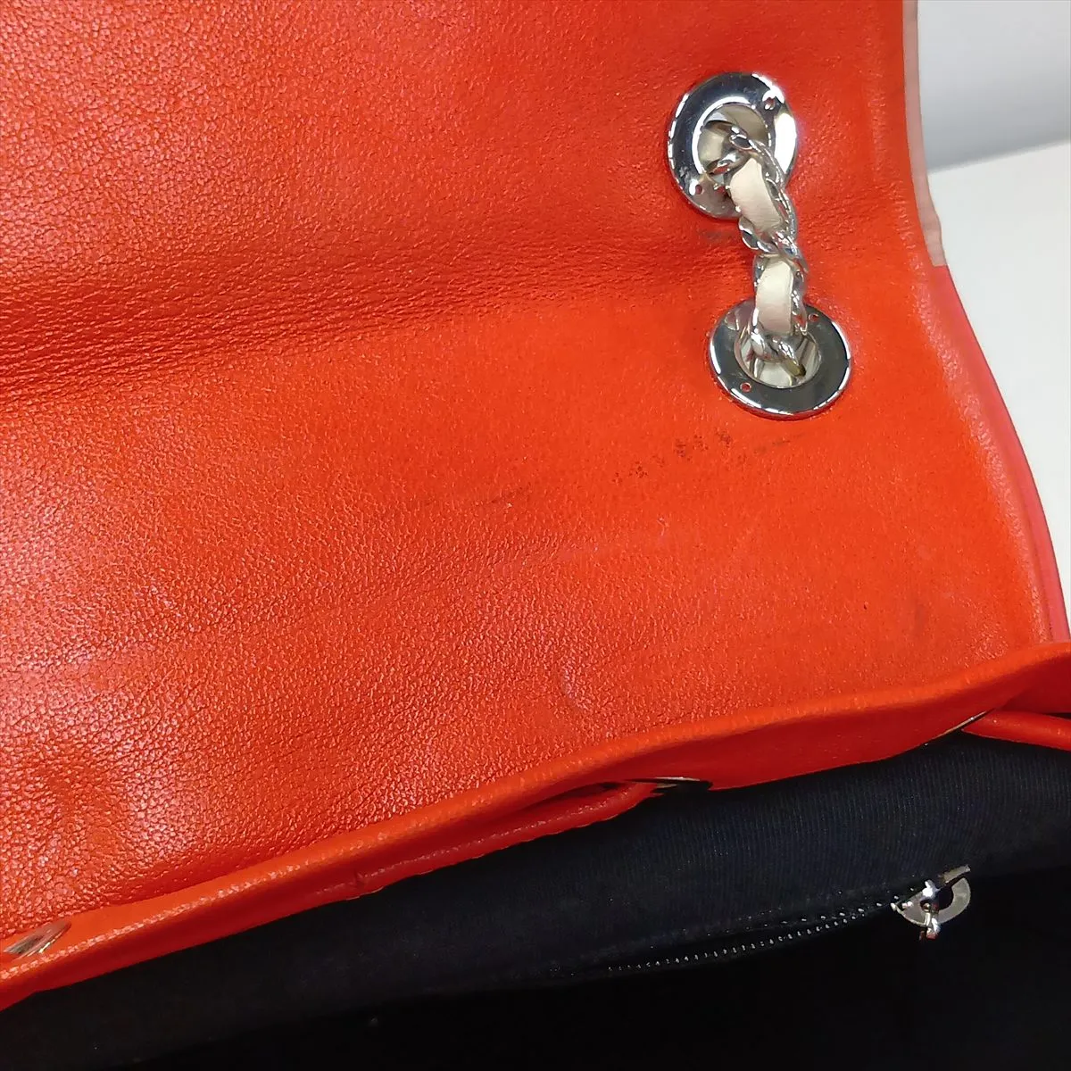 Matelassé Lambskin Chain Backpack, Multicolor, Silver Hardware, 23846689, Serial Number 23 — view 12