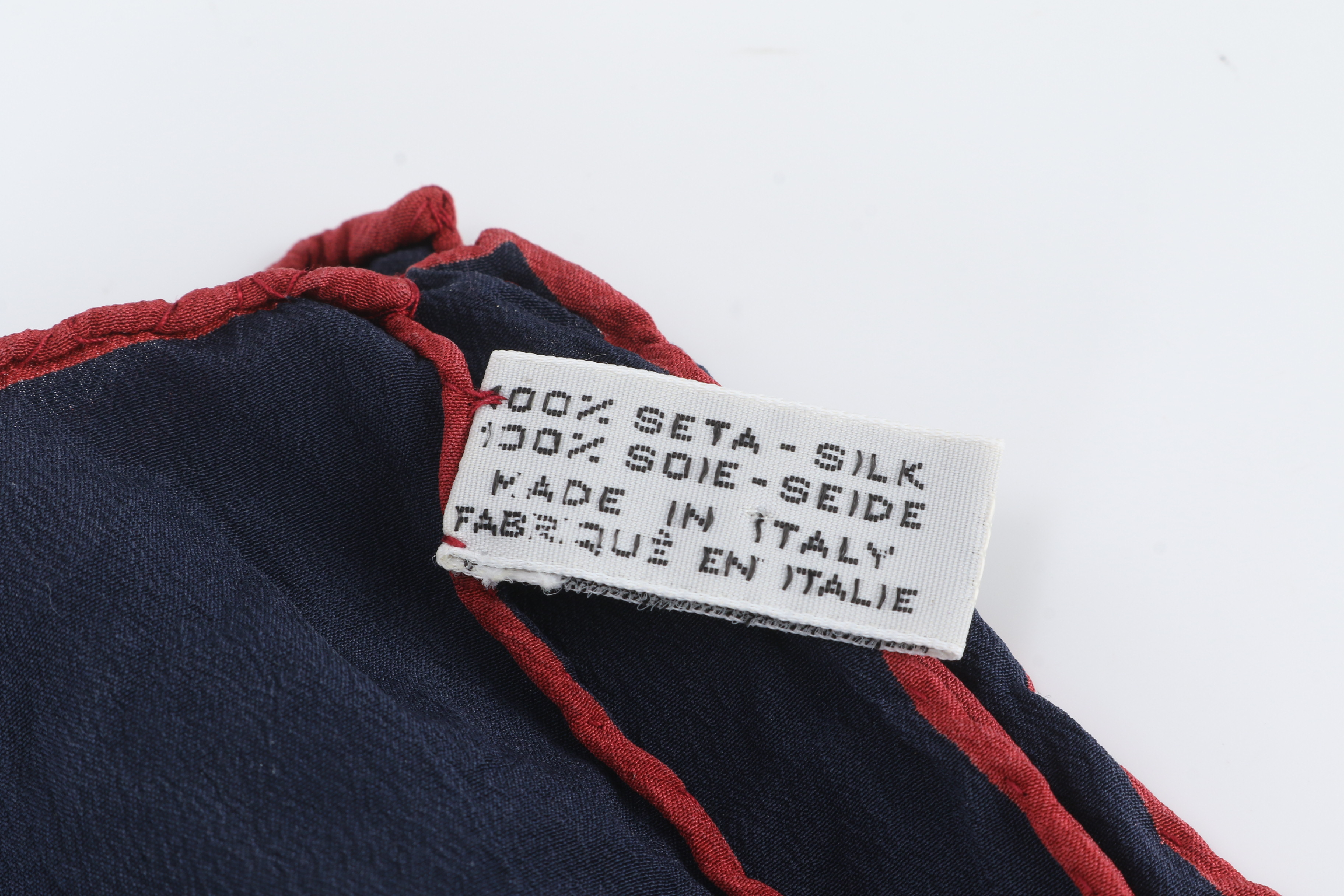 all-over print scarf with tag, 100% silk, other accessories. — view 7
