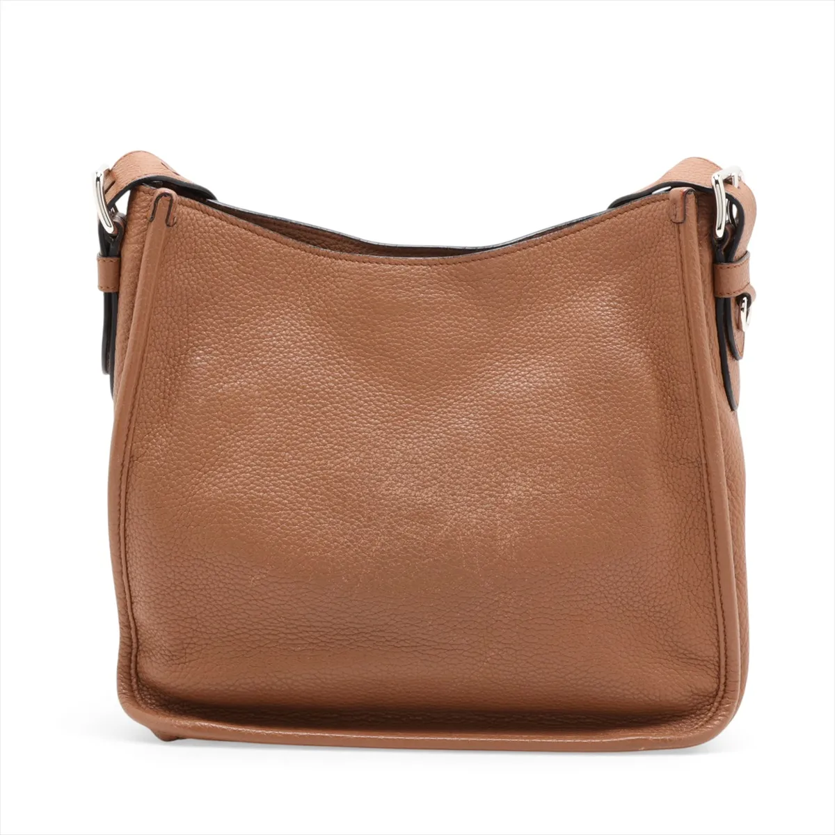 leather shoulder bag, brown — view 2