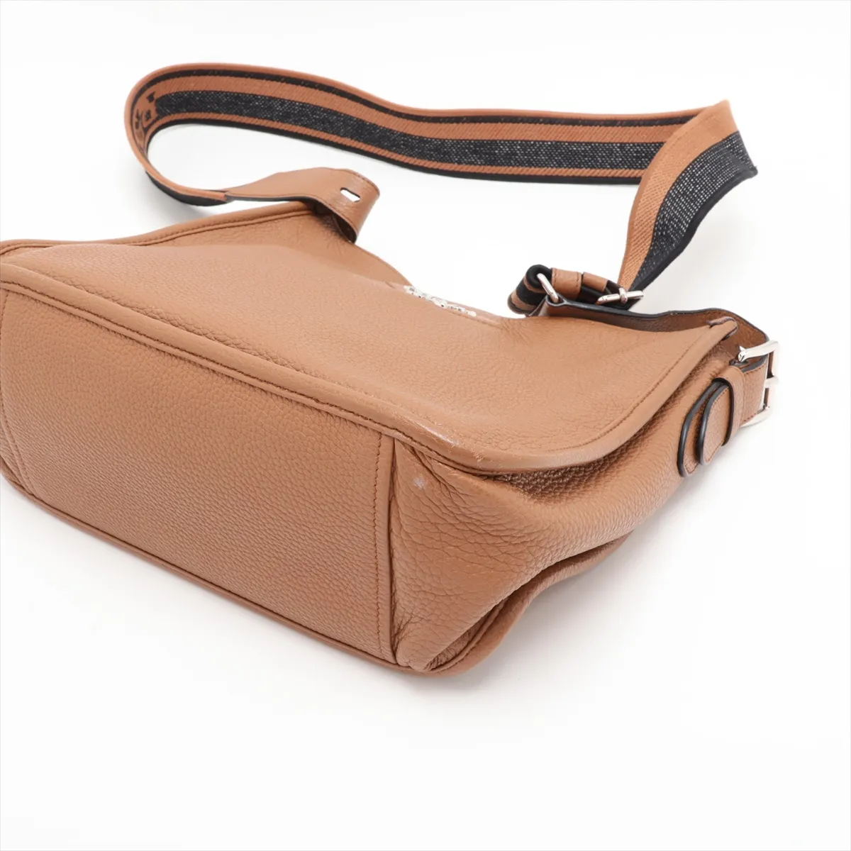 leather shoulder bag, brown — view 3