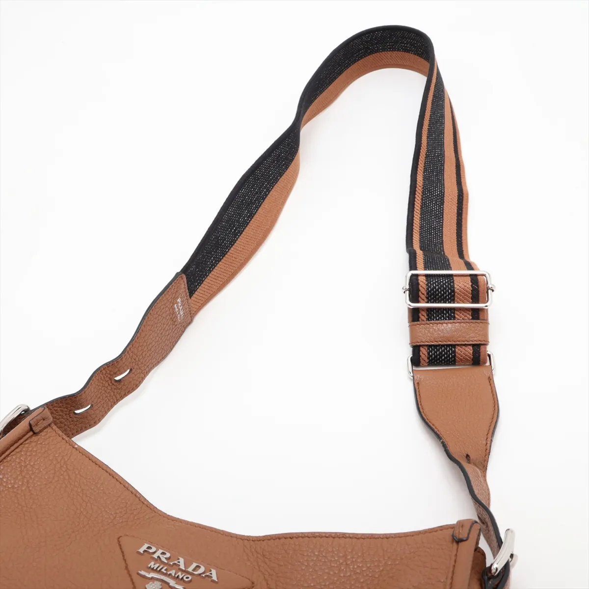 leather shoulder bag, brown — view 5