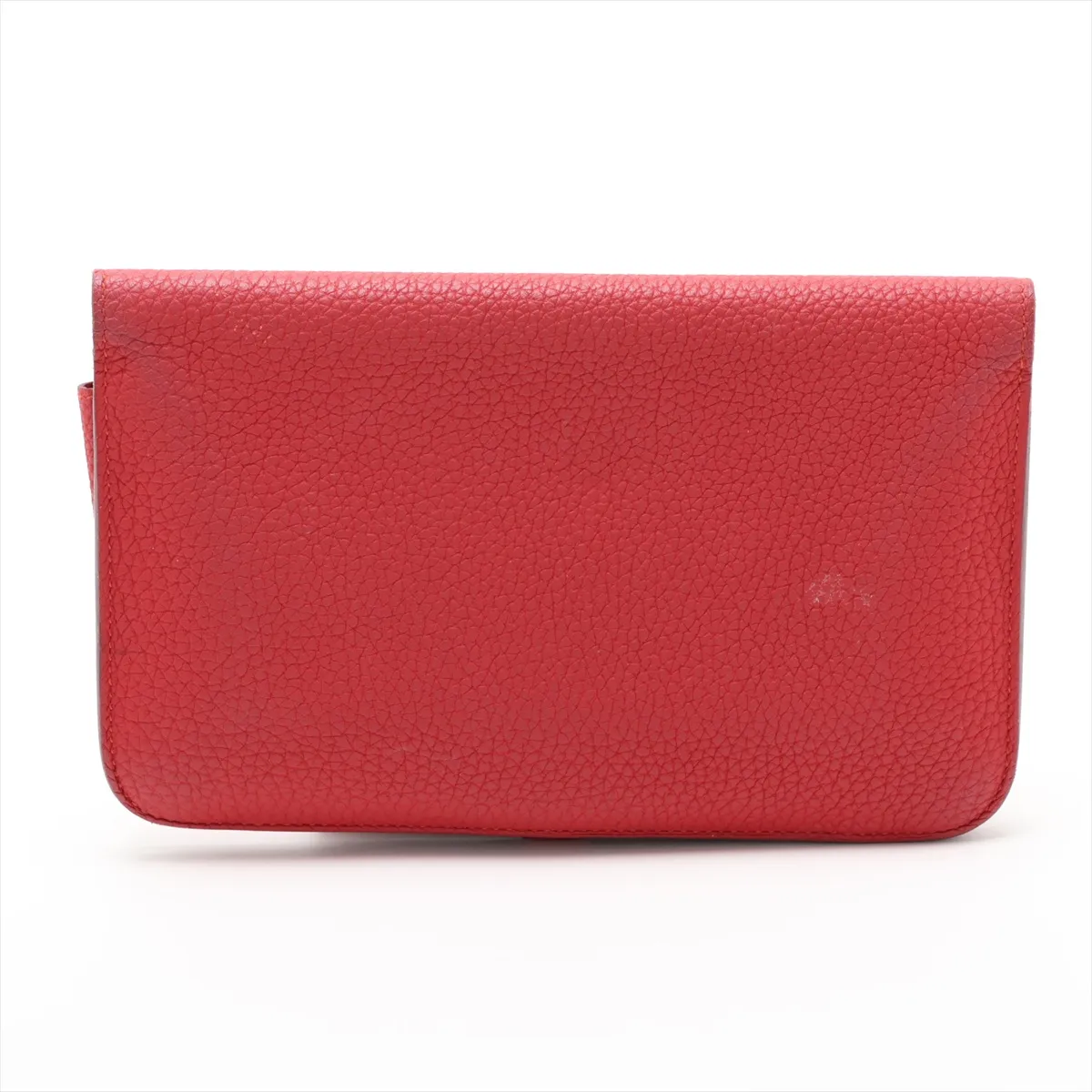 Dogon GM Togo Long Wallet, Red, Silver Hardware, T: 2015 — view 2