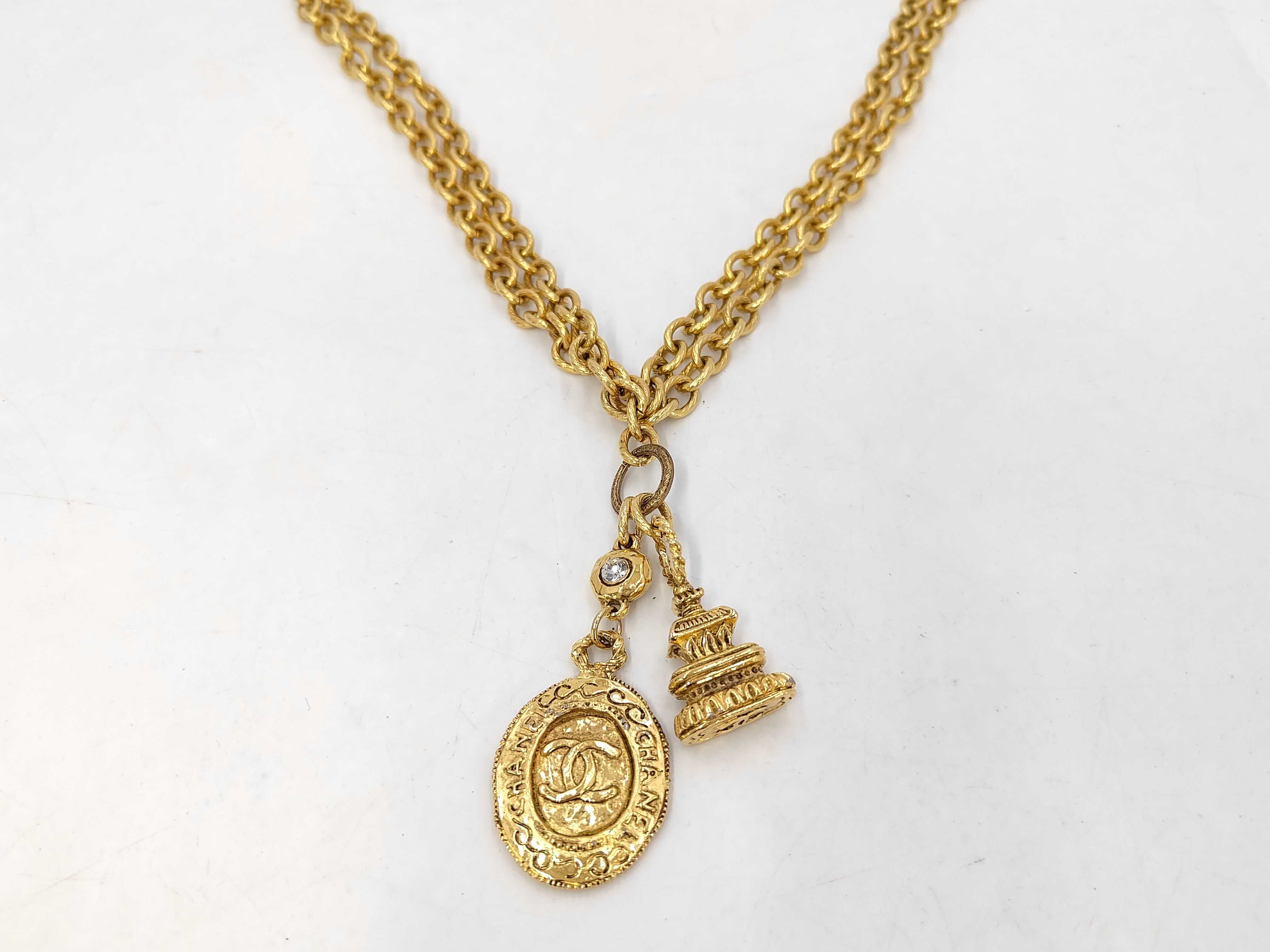 Coco Mark Vintage Long Necklace — view 2