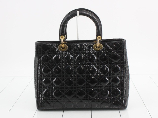 Lady Dior Black 2WAY Hand G Hardware Strap Included — view 2