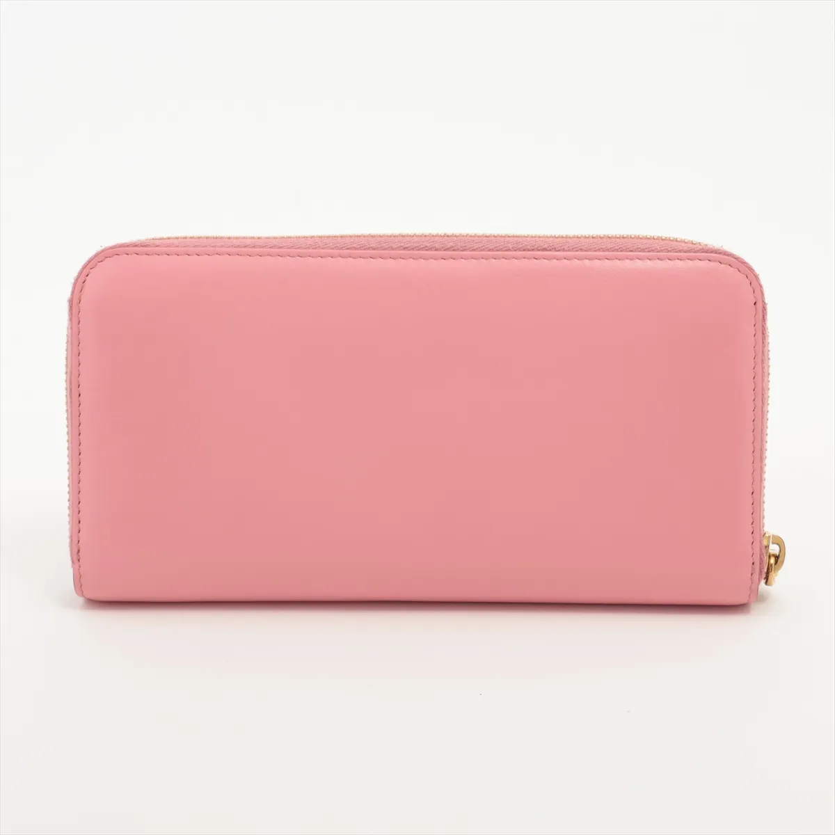 5ML506 Leather Round Zip Wallet Pink — view 2
