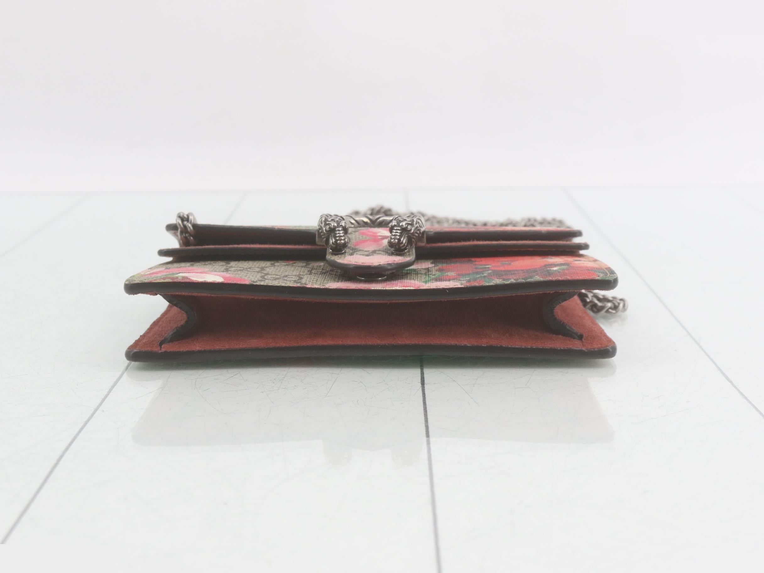 Dionysus GG Blooms/Supreme Suede Chain Wallet — view 3
