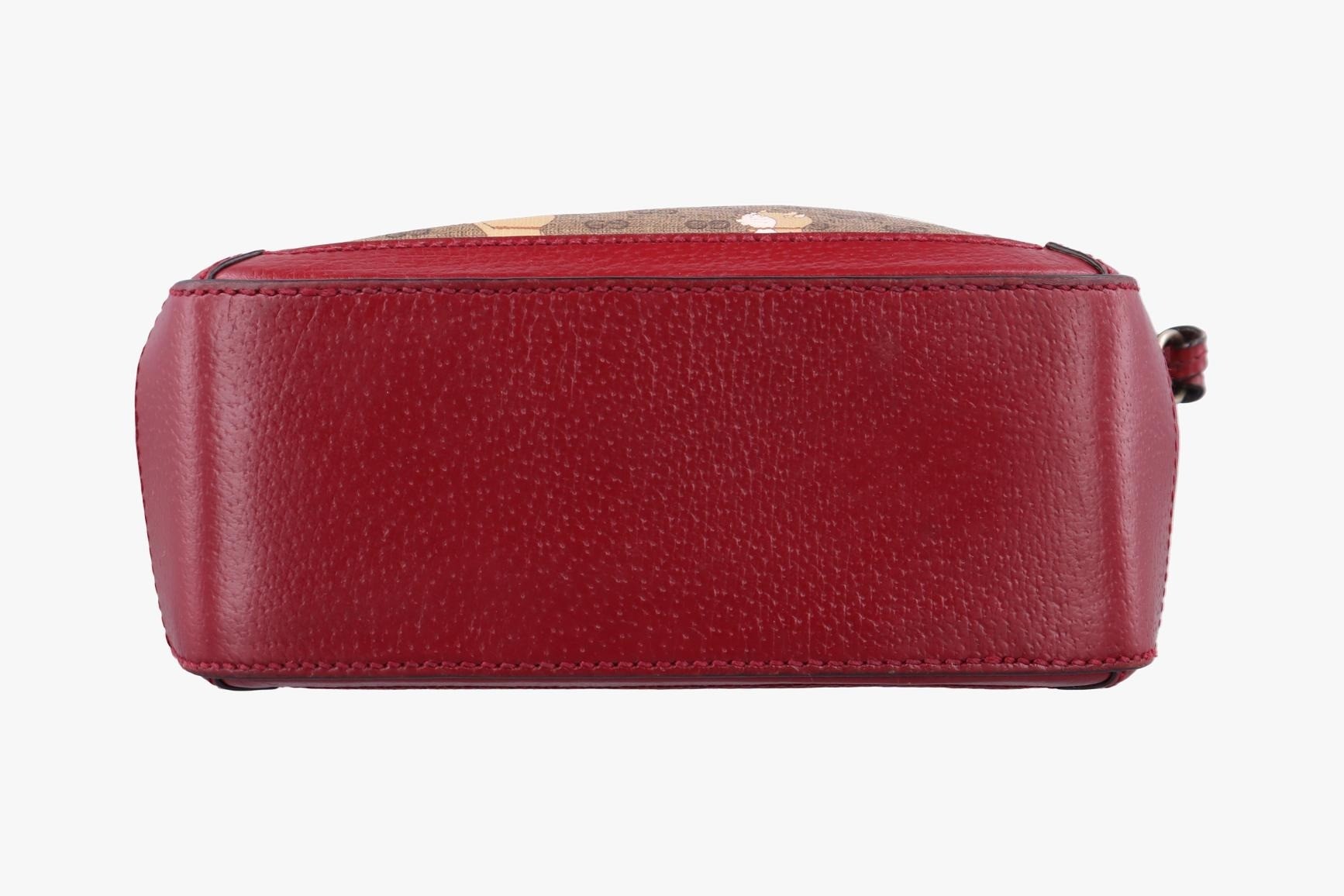 Doraemon collaboration PVC coated canvas x leather Red x Beige x Multi — view 3