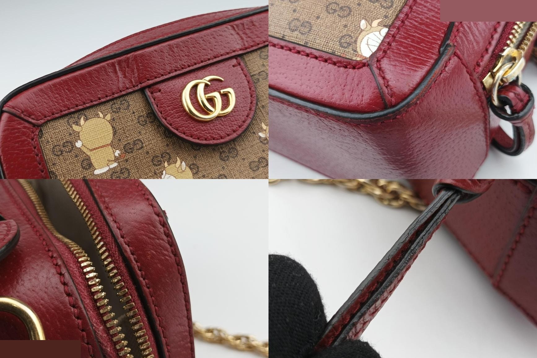 Doraemon collaboration PVC coated canvas x leather Red x Beige x Multi — view 9