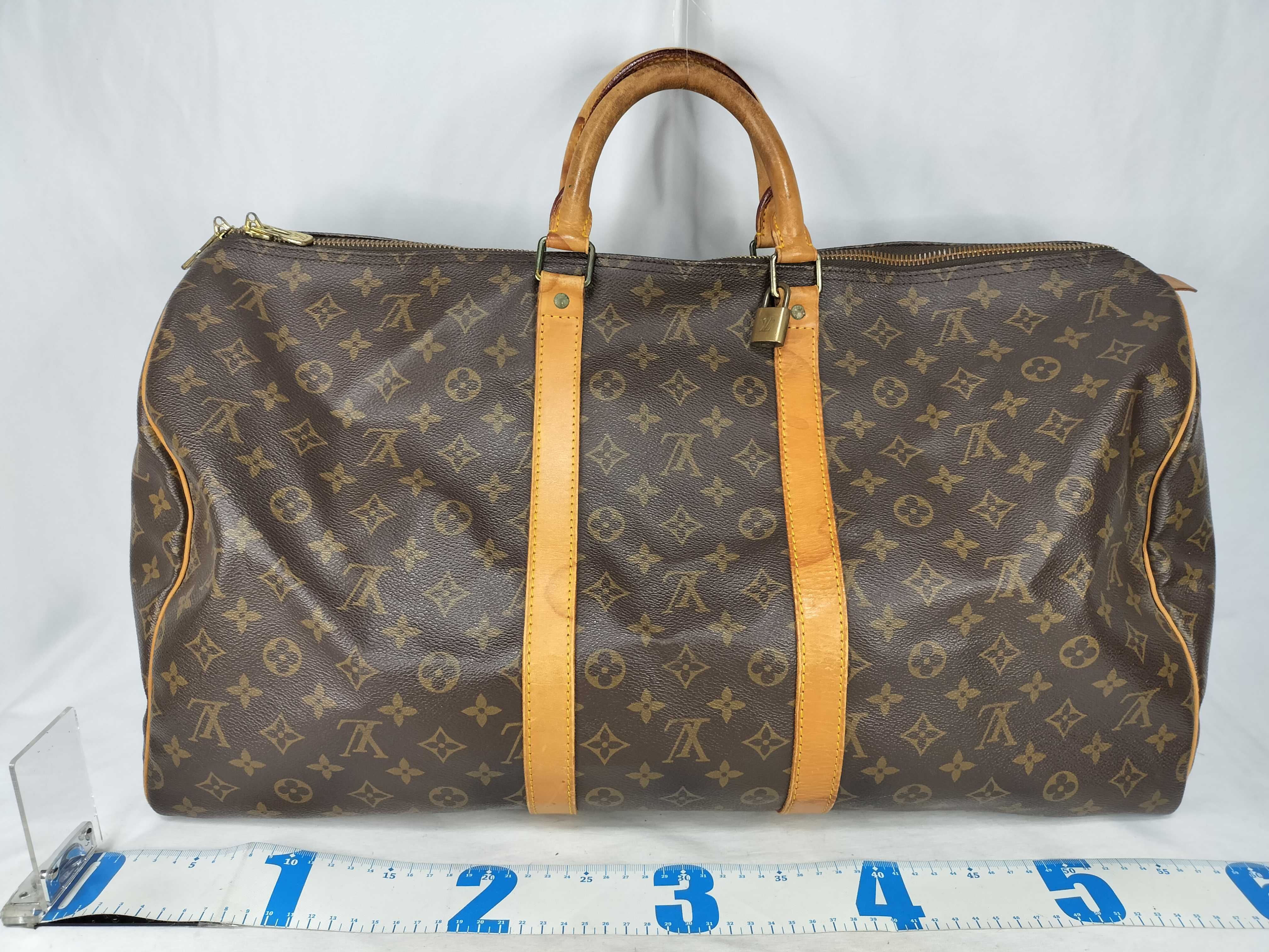 Monogram Keepall 55 M41424 MI8809 Brown Boston Bag — view 2