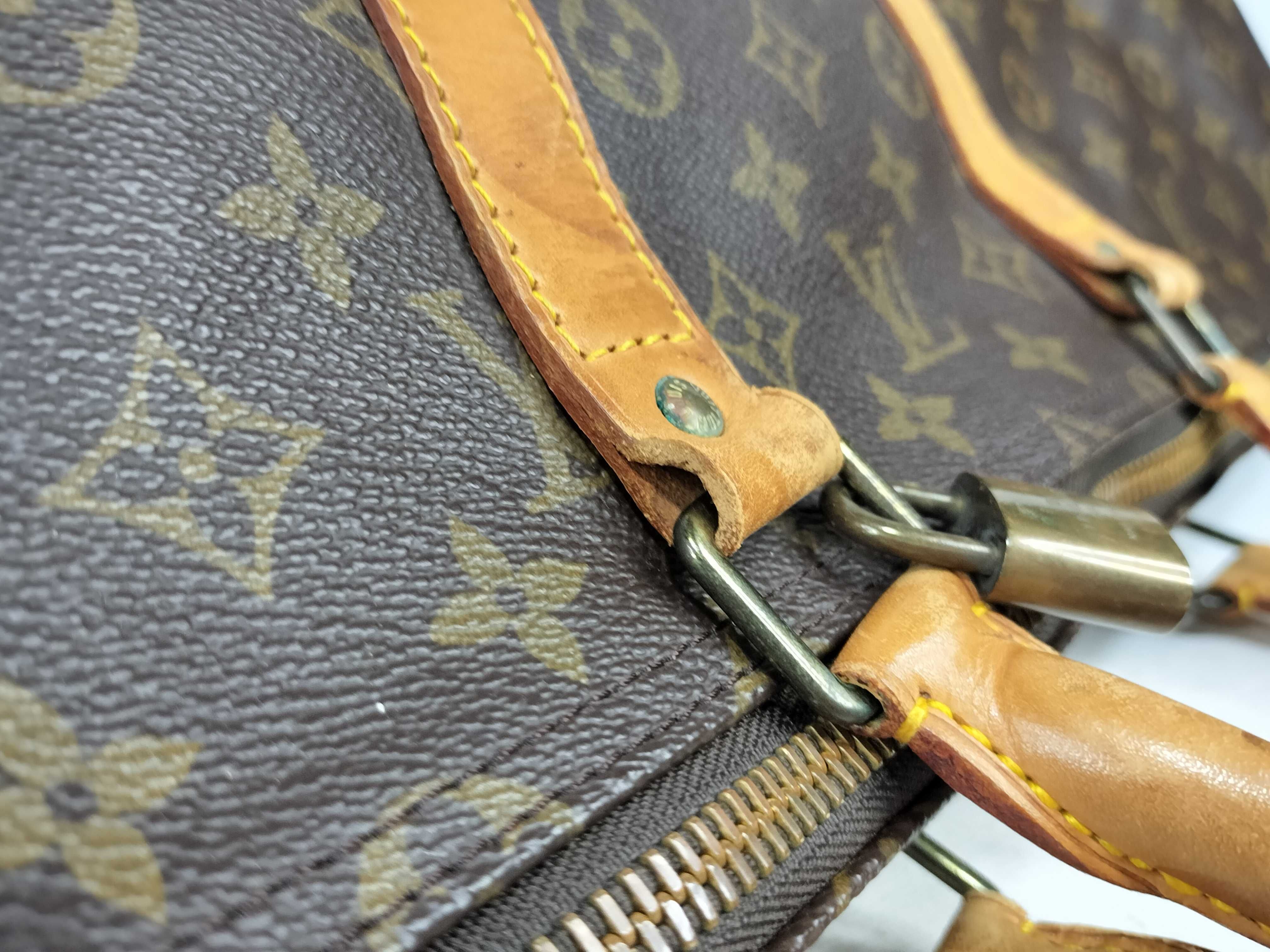 Monogram Keepall 55 M41424 MI8809 Brown Boston Bag — view 5
