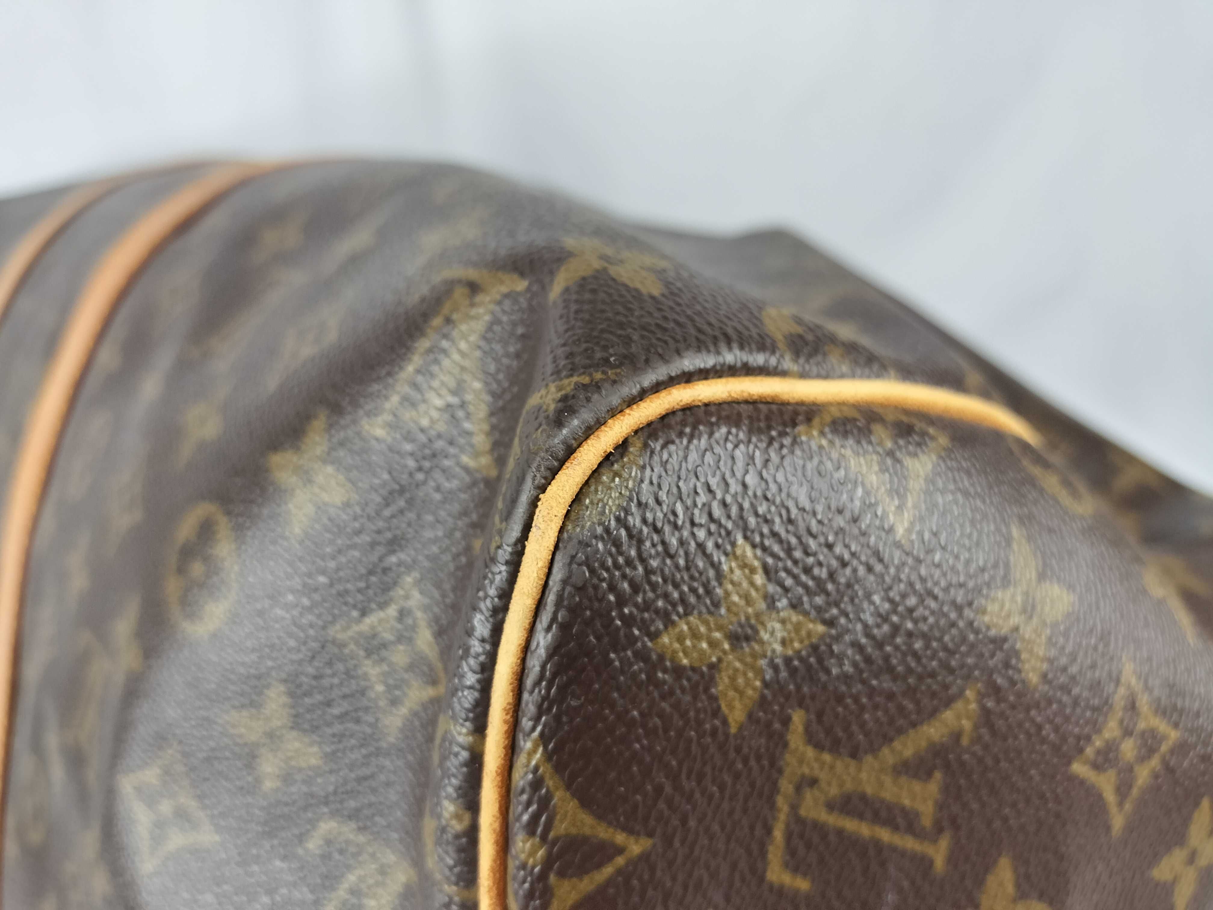 Monogram Keepall 55 M41424 MI8809 Brown Boston Bag — view 7