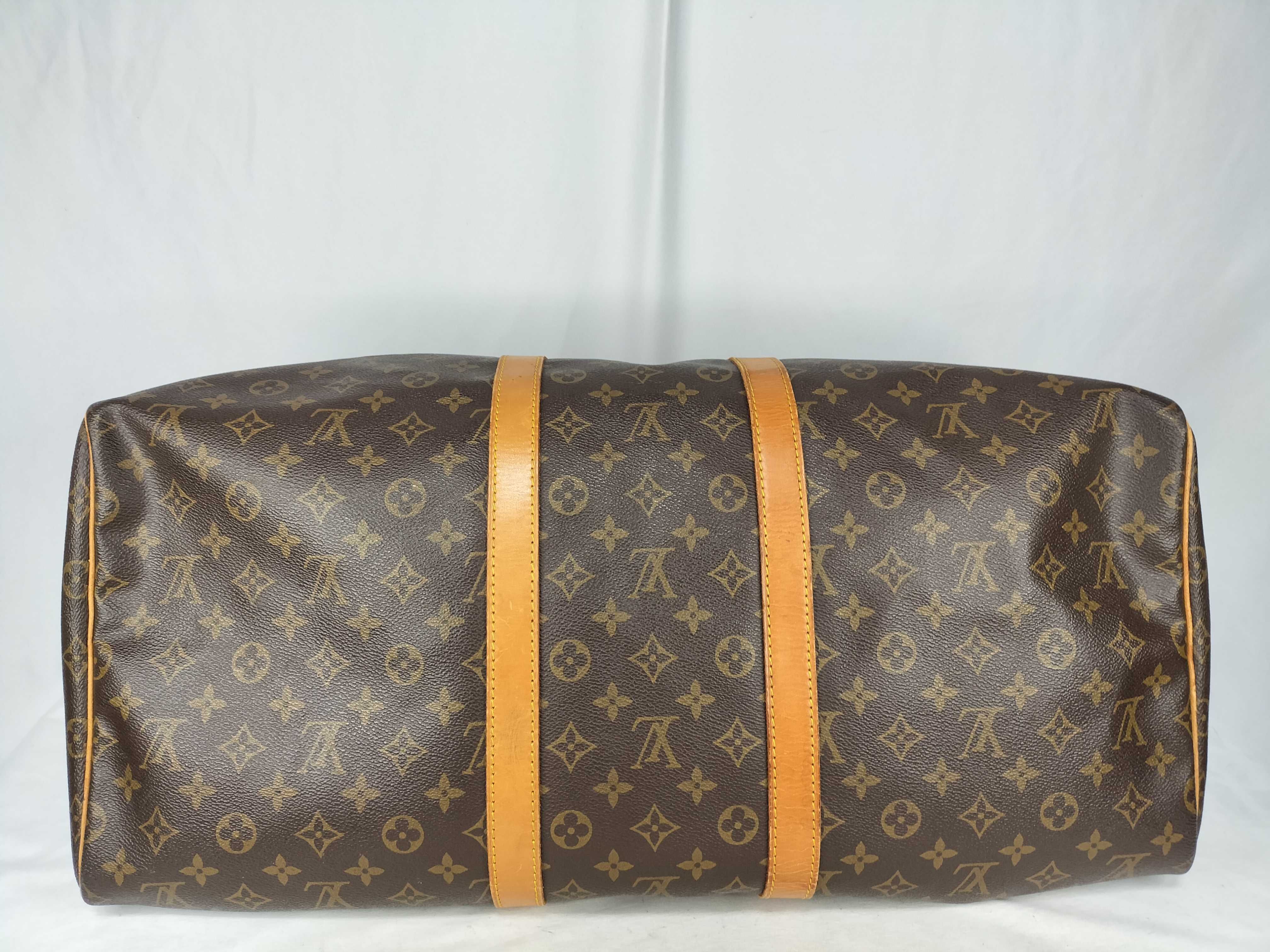 Monogram Keepall 55 M41424 MI8809 Brown Boston Bag — view 8